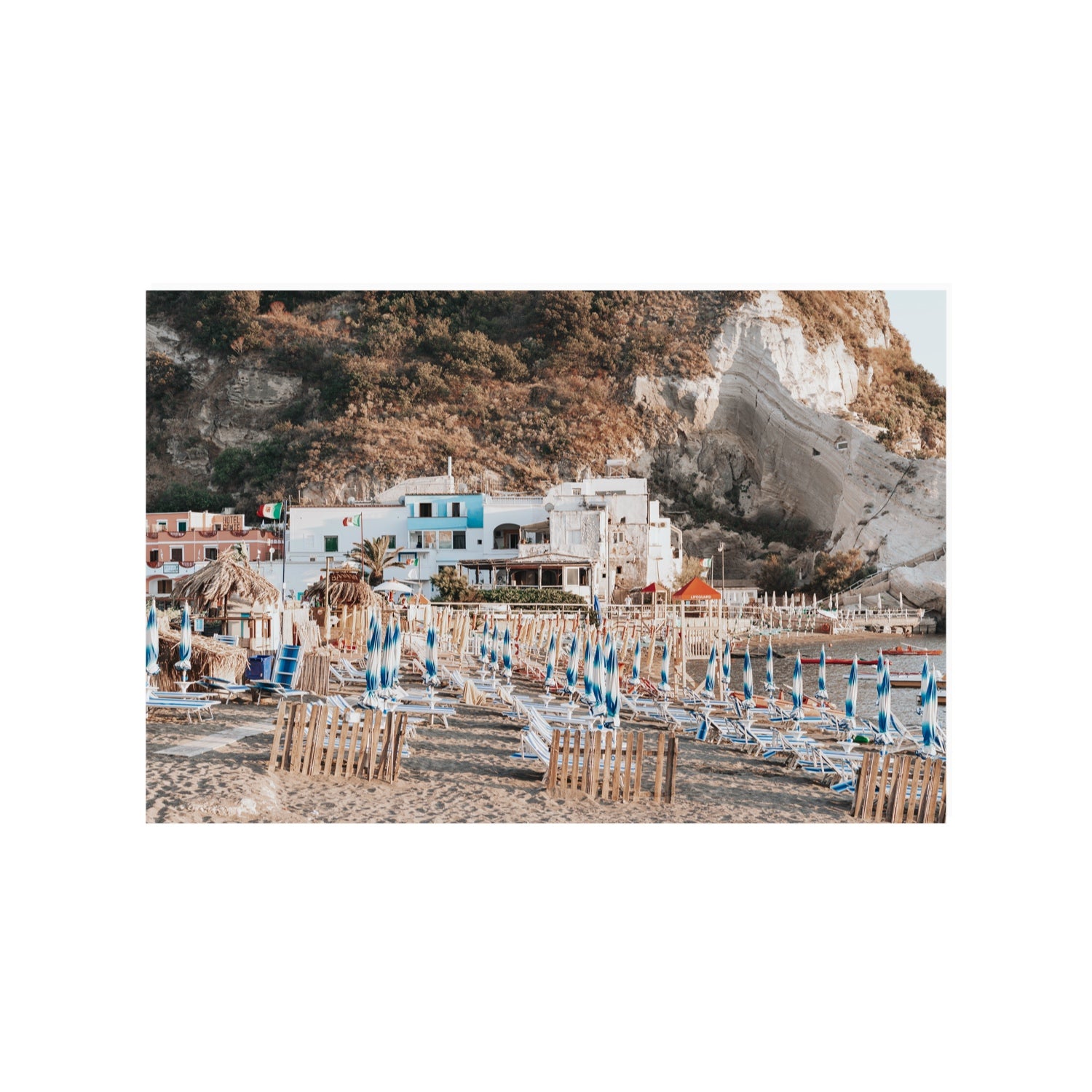 Sant' Angelo Ischia Italian coastal wall art 24 x 36 in unframed fine art canvas