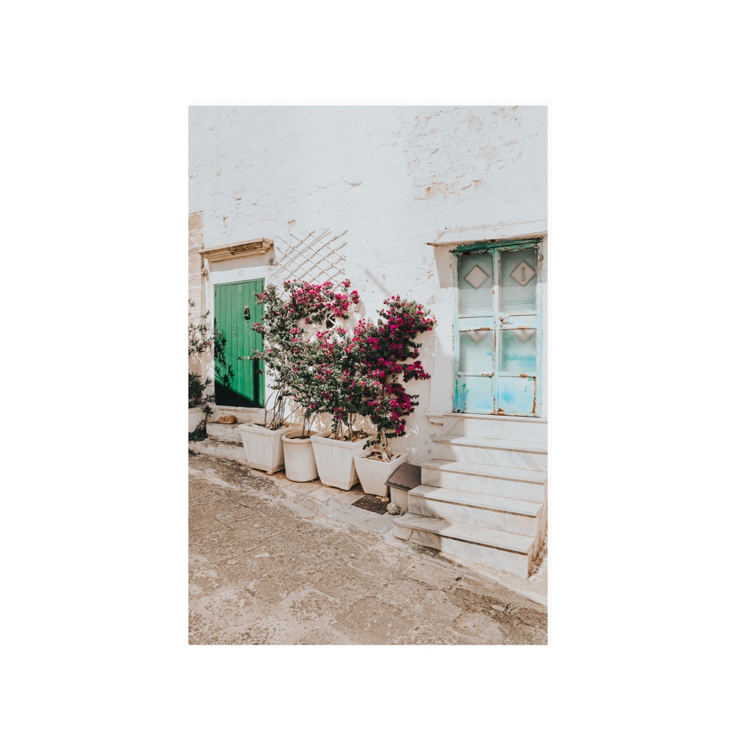 Floral Canvas Puglia Ostuni wall art 24 x 36 in unframed fine art canvas view 2