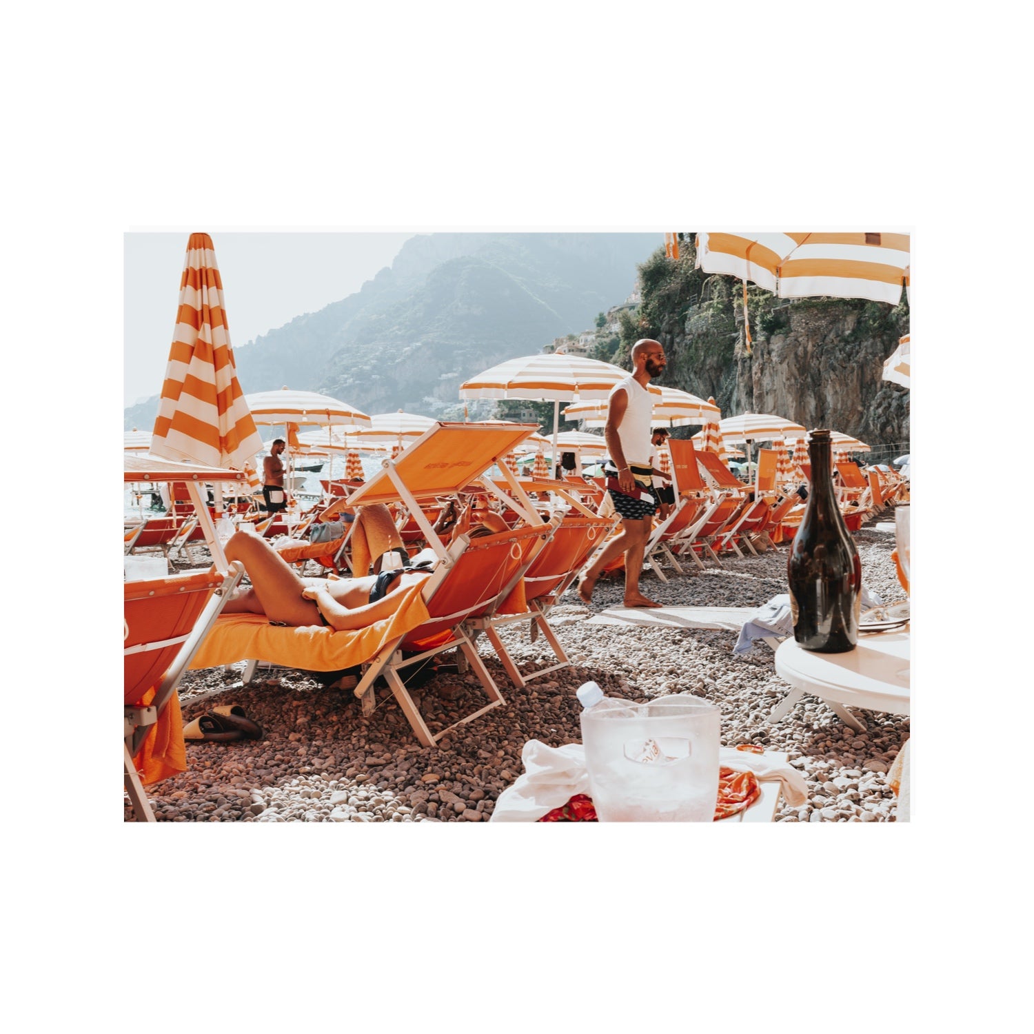 Zesty Shade Positano wall art 30 x 40 in unframed fine art canvas