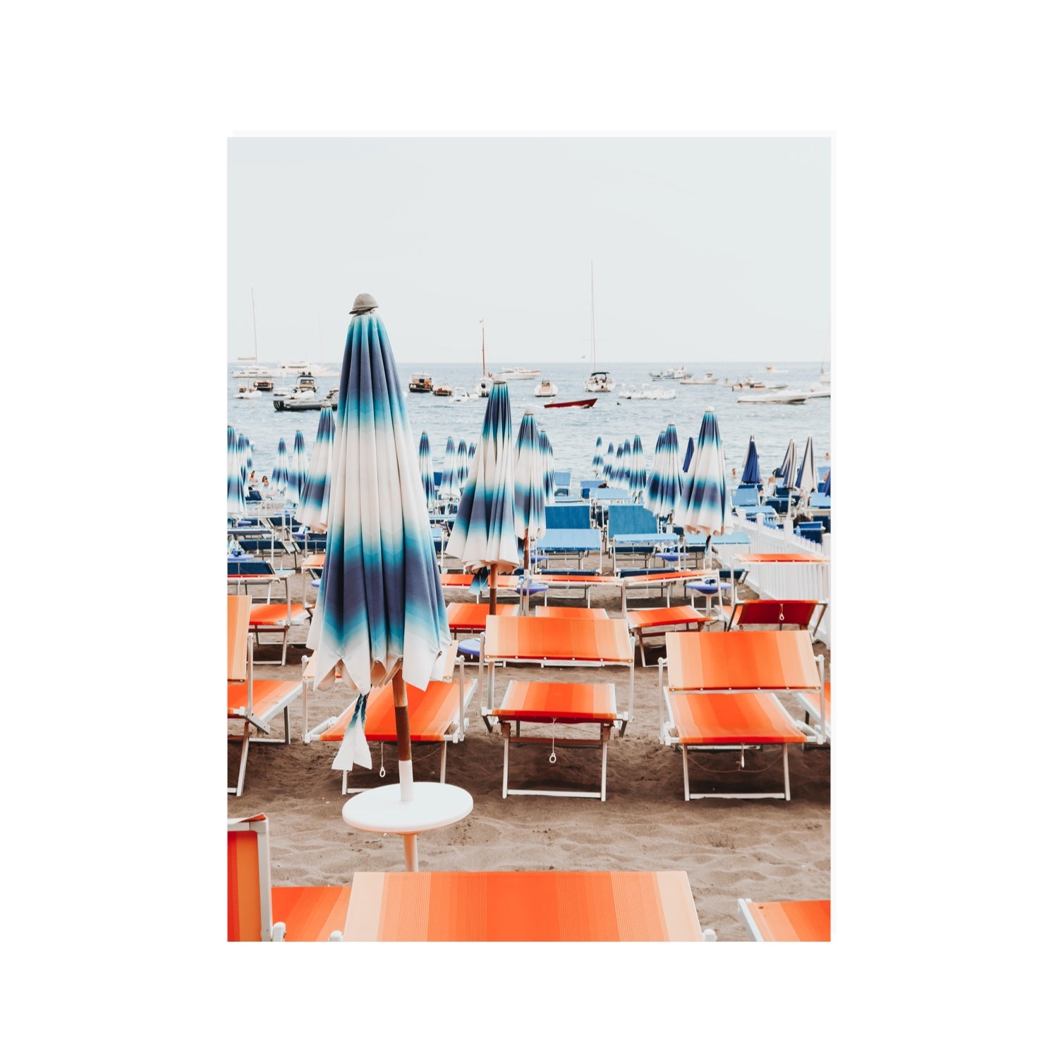 Orange Crush fine art print, Positano, Italy, 30 x 40 in, Unframed, Fine Art Canvas