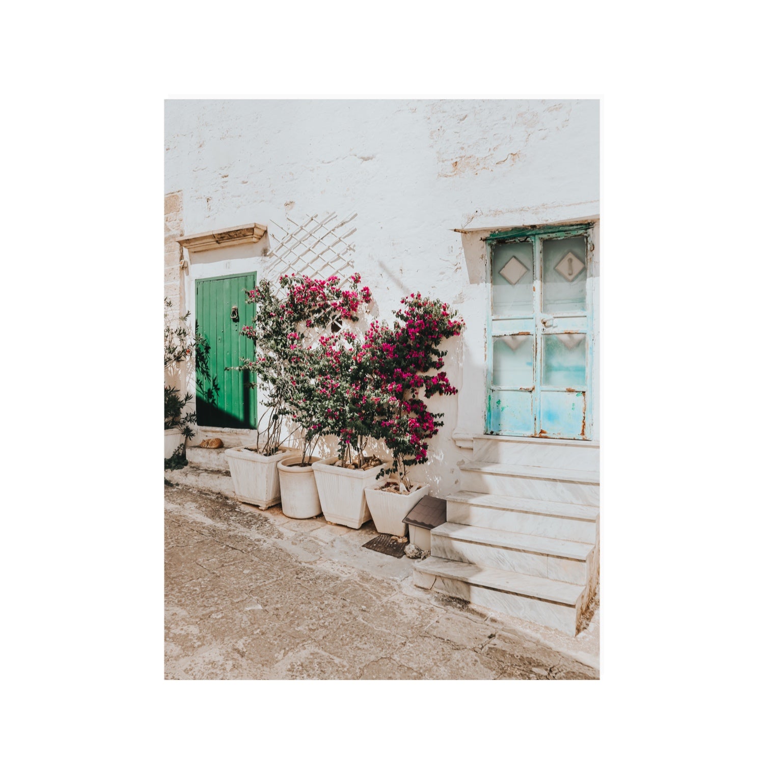 Floral Canvas Puglia Ostuni wall art 30 x 40 in unframed fine art canvas view 2