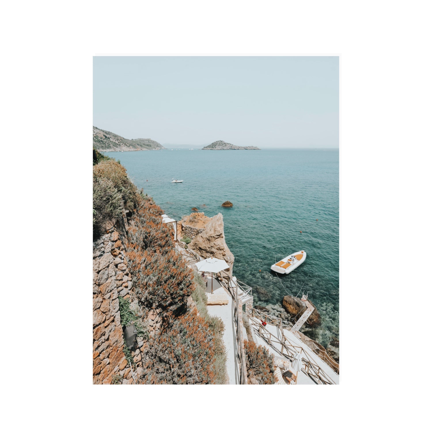 Front Row Seat Tuscany coastal wall art 30 x 40 in unframed fine art canvas