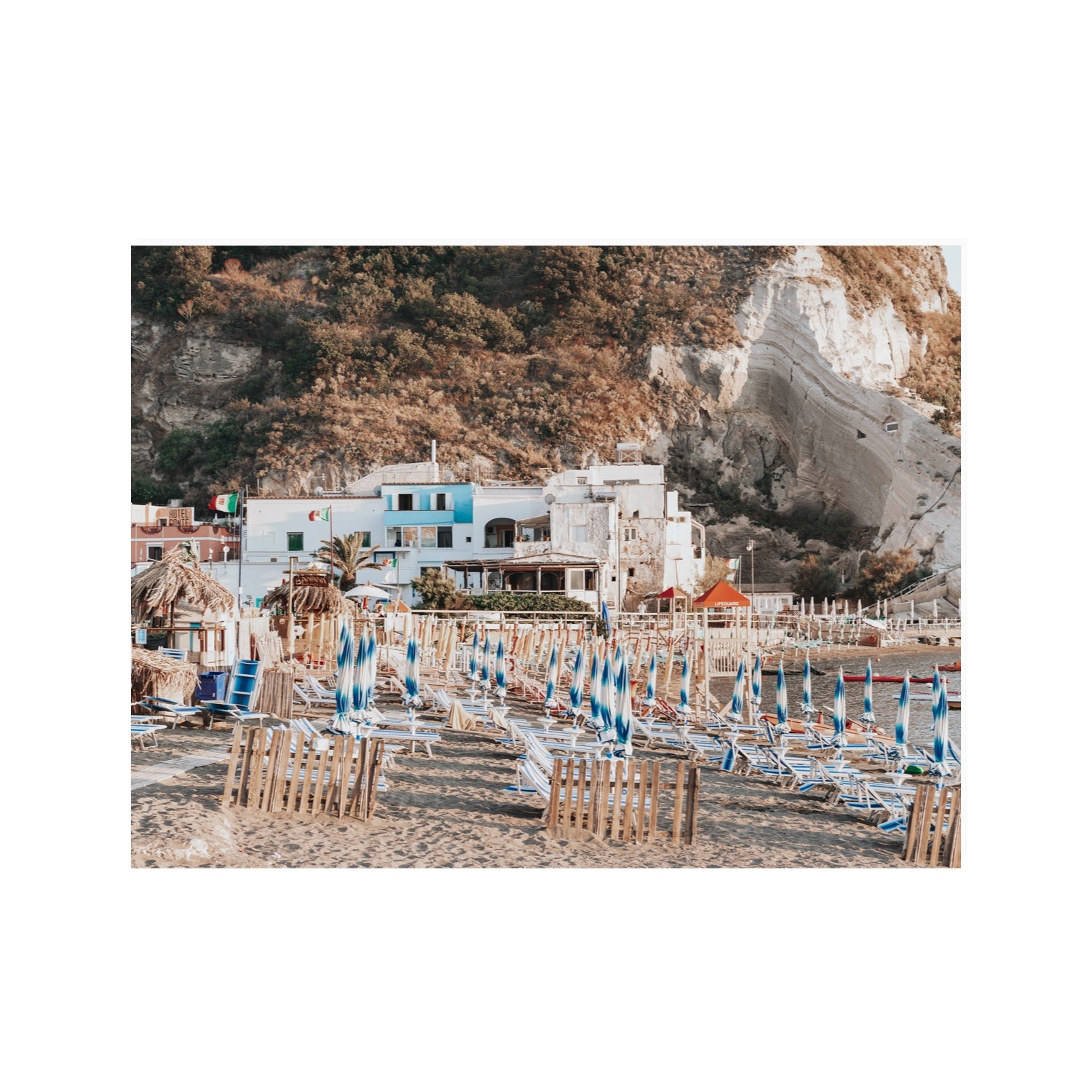 Sant' Angelo Ischia Italian coastal wall art 30 x 40 in unframed fine art canvas