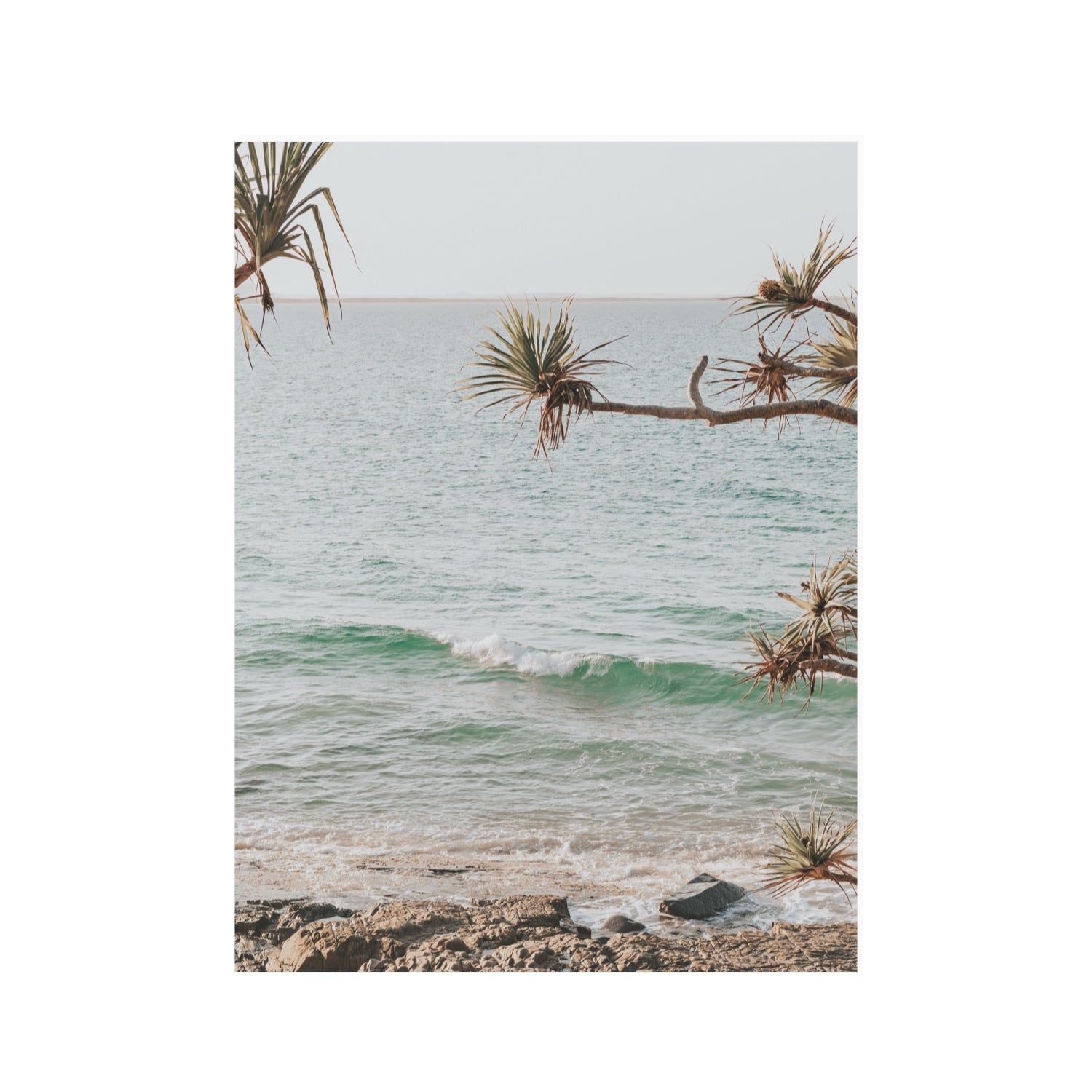 Good Vibrations fine art print, Noosa, Australia, coastal scenes artwork, 30 x 40 in, Unframed, Fine Art Canvas
