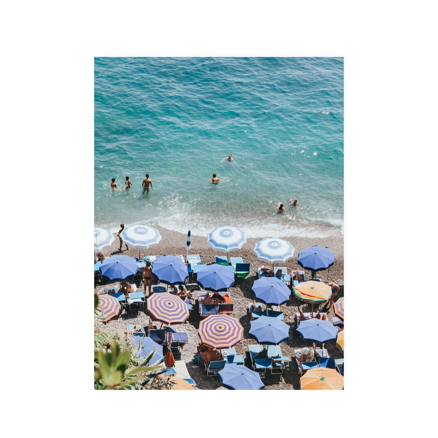 Paradise Beach Positano wall art 30 x 40 in unframed fine art canvas
