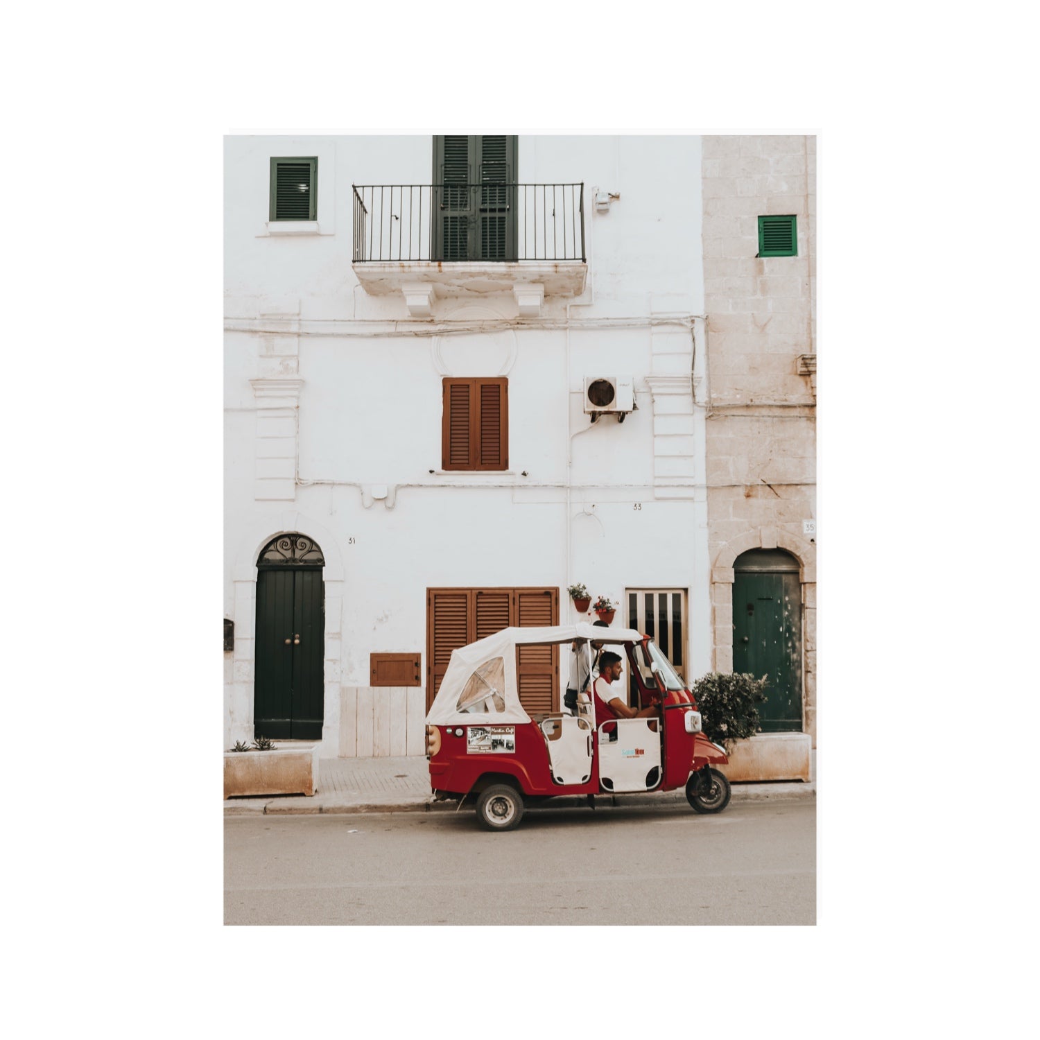 Groovy Piaggio Puglia Italian wall art 30 x 40 in unframed fine art canvas