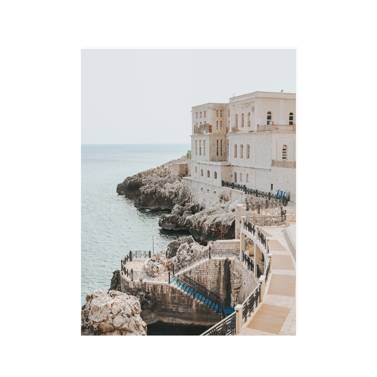 Santa Cesarea Puglia Italian coastal wall art 30 x 40 in unframed fine art canvas