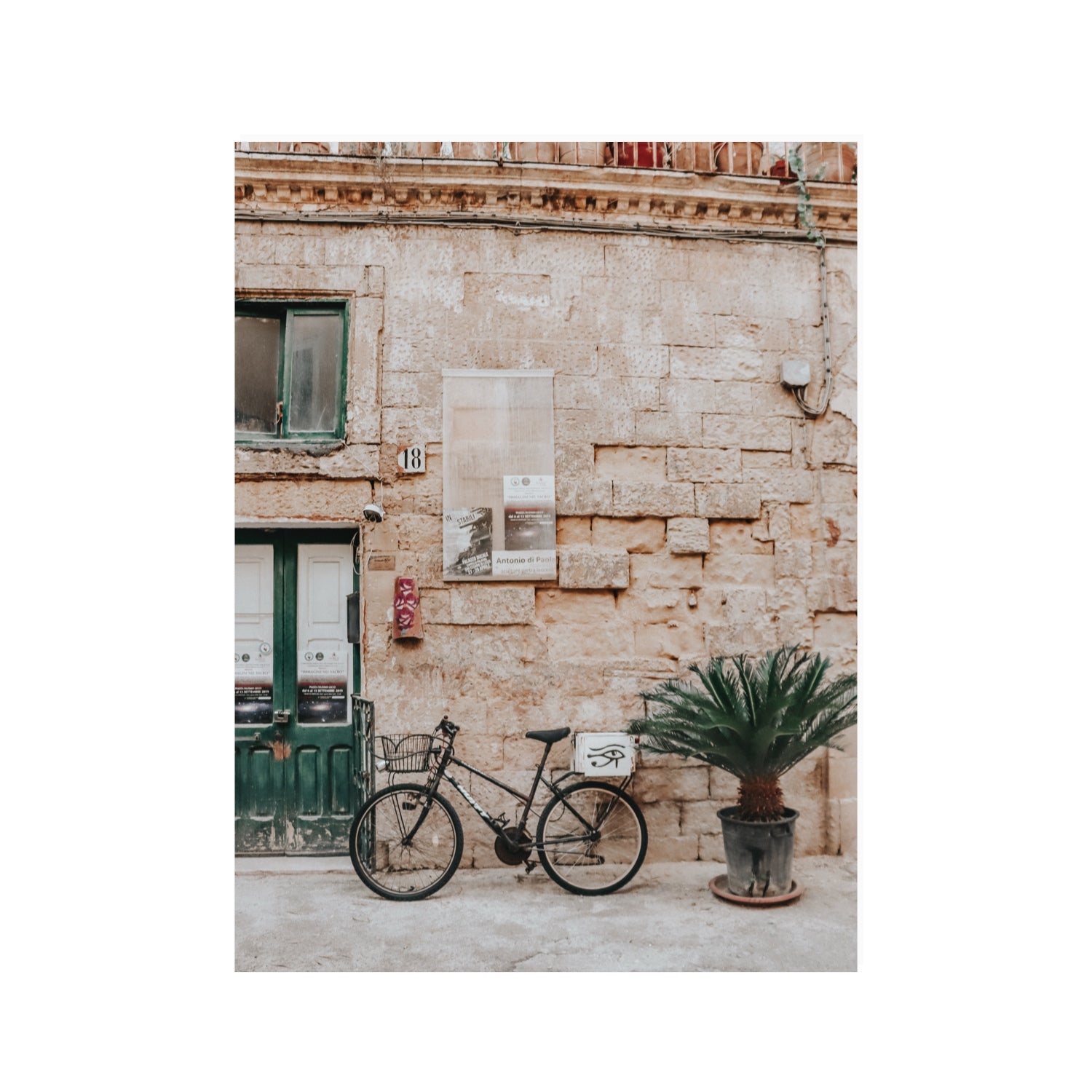 Salento Streets Puglia Lecce Italian wall art 30 x 40 in unframed fine art canvas