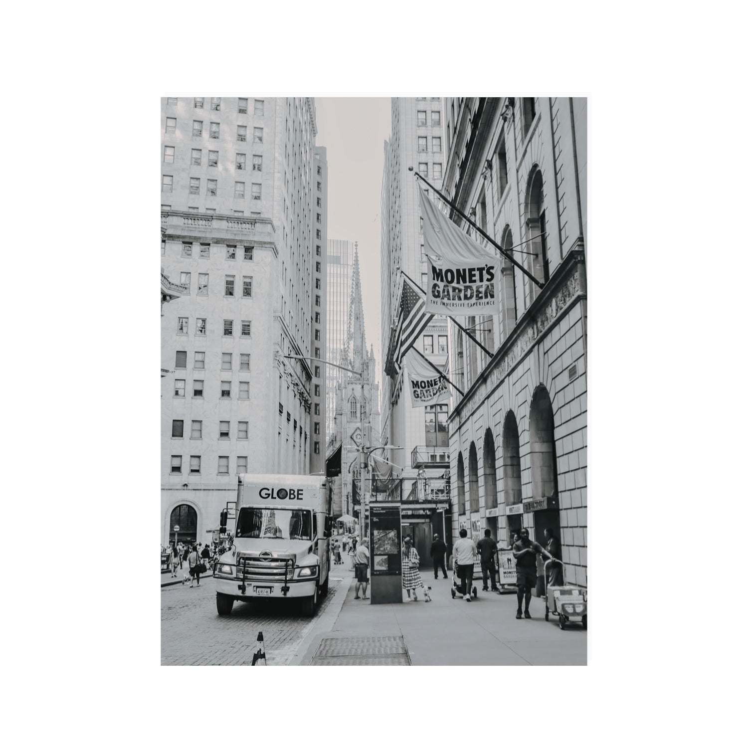 Metropolitan Monotone New York NYC Black & White wall art 30 x 40 in unframed fine art canvas