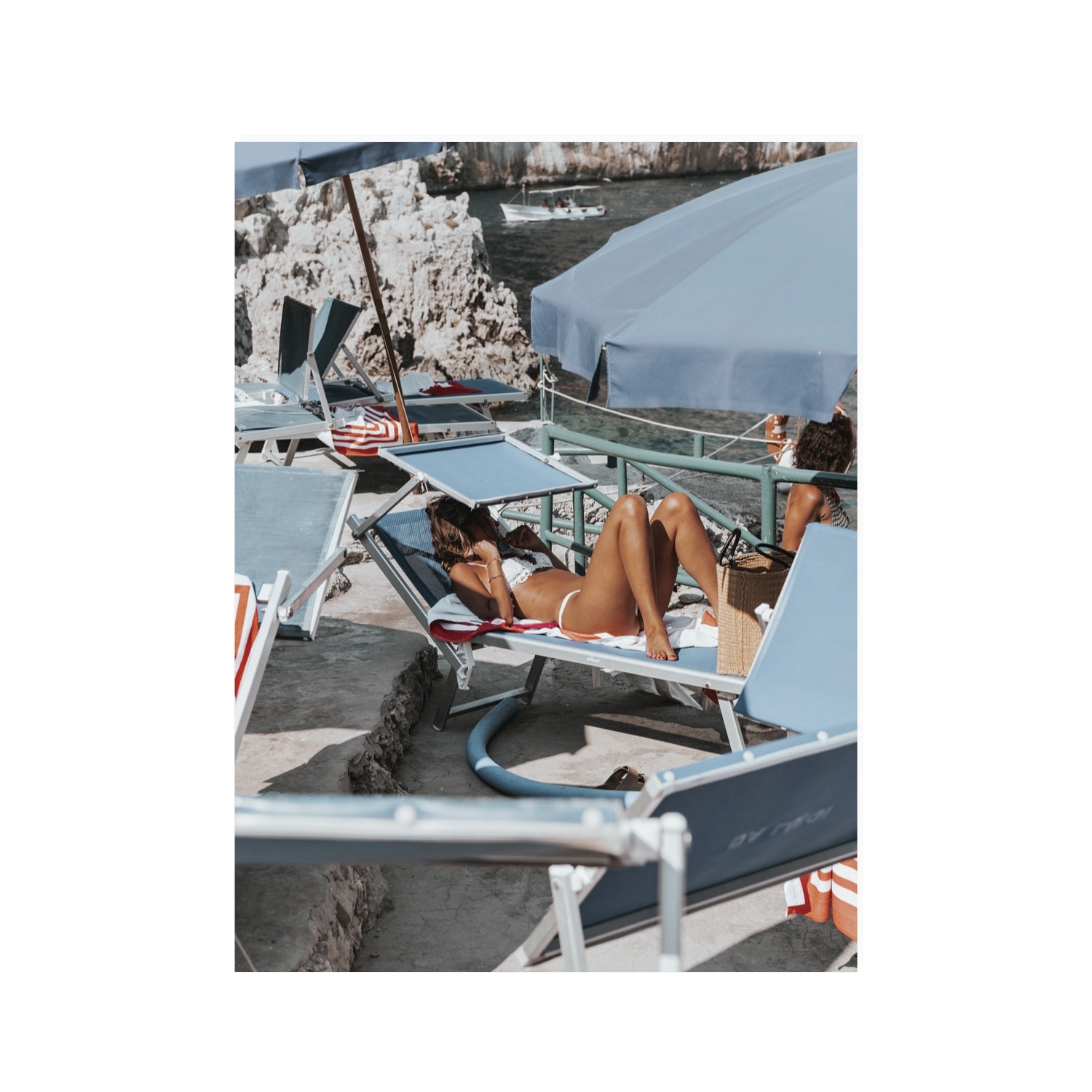 Beach Babe fine art print, Capri, Italy, 30 x 40 in, Unframed, Fine Art Canvas