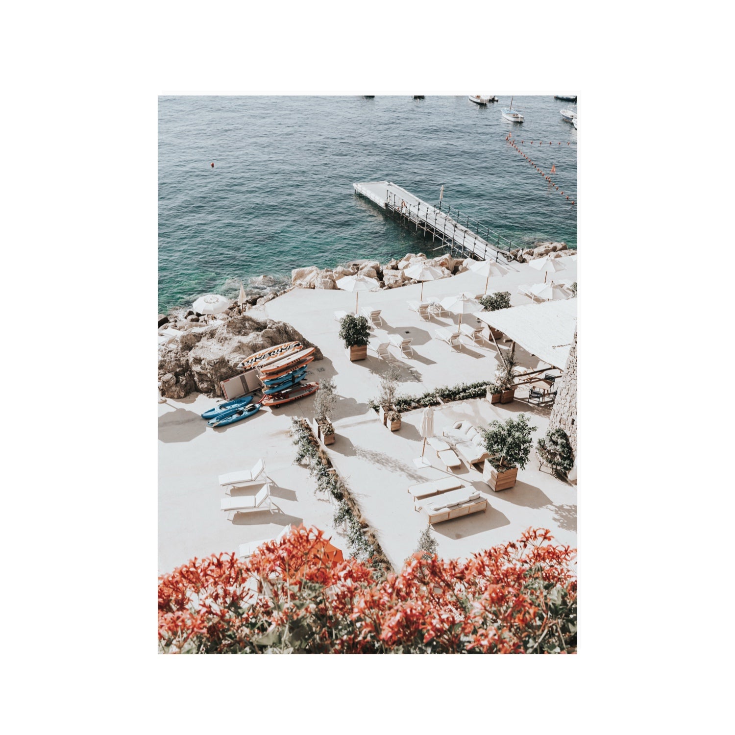 A Work of Art Amalfi coastal wall art 30 x 40 in unframed fine art canvas