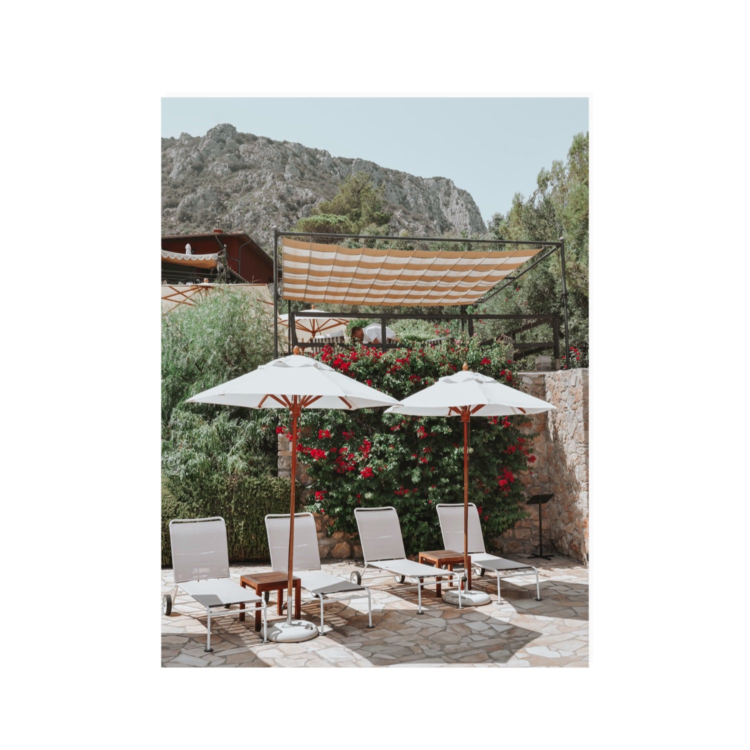 Shades of Leisure Tuscany coastal Italian wall art 30 x 40 in unframed fine art canvas