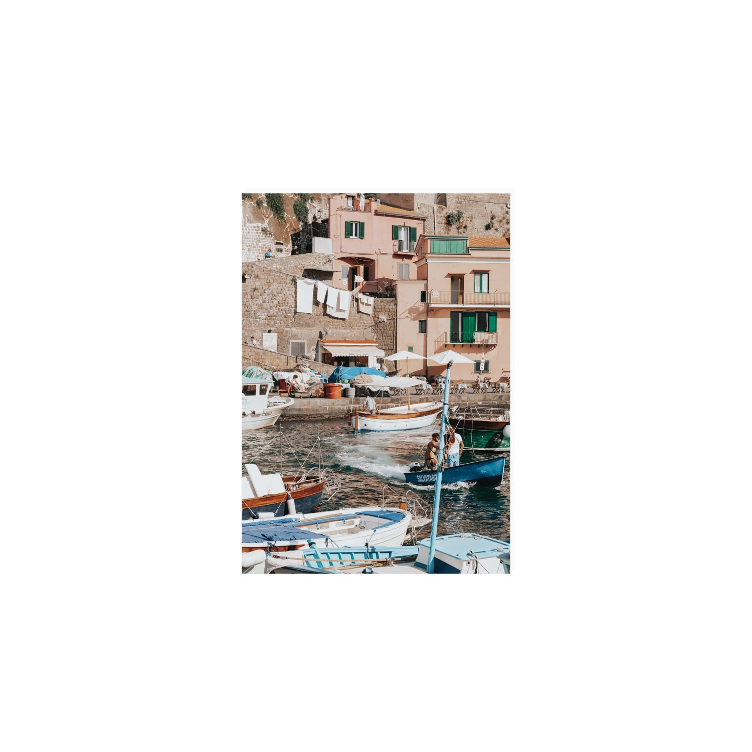 Coastal Carousel fine art print, Sorrento, Italy, A5 · 21 x 14.8 cm, Unframed, Fine Art Print