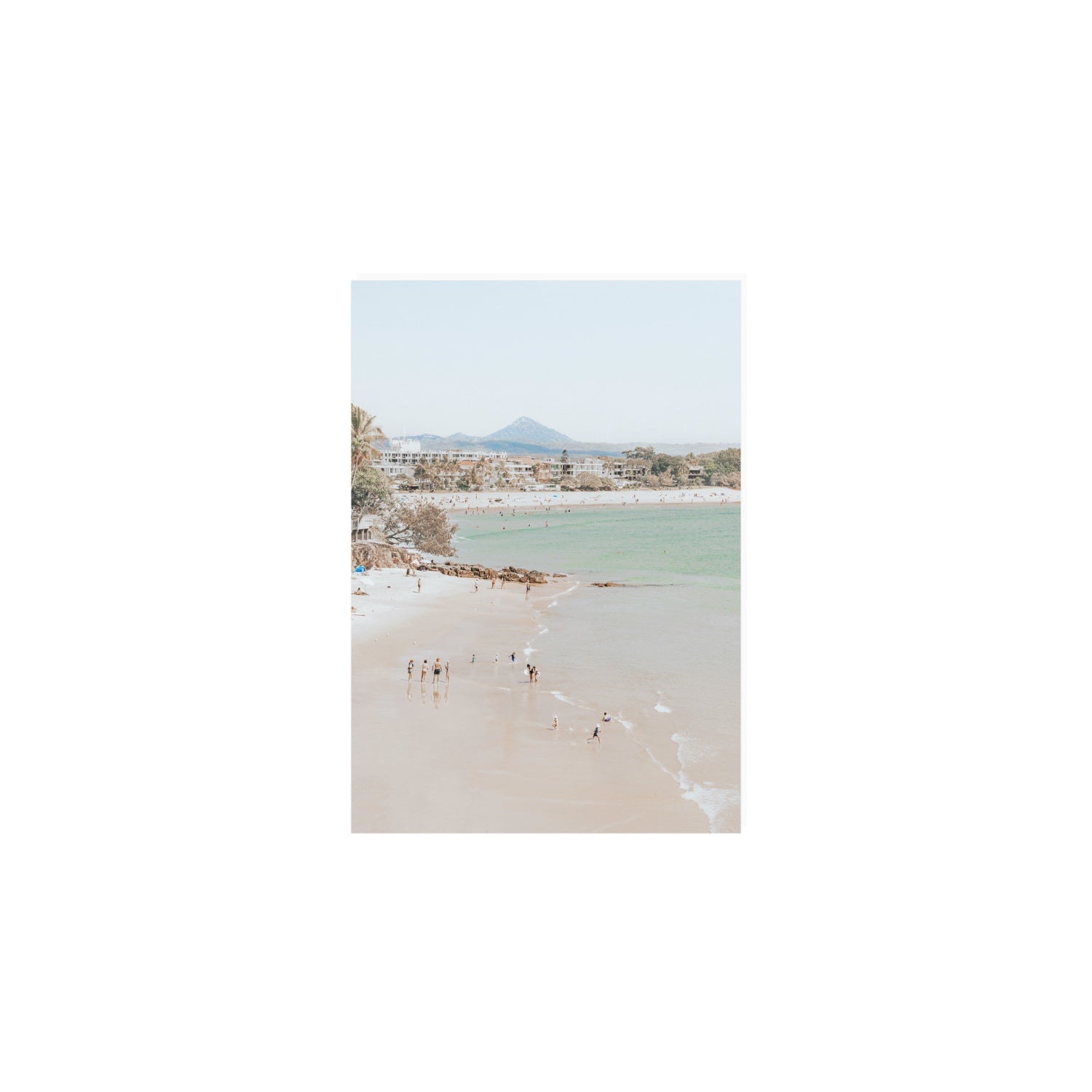 Little Cove Shallows fine art print, Noosa, Australia, coastal scenes artwork, A5 · 21 x 14.8 cm, Unframed, Fine Art Print