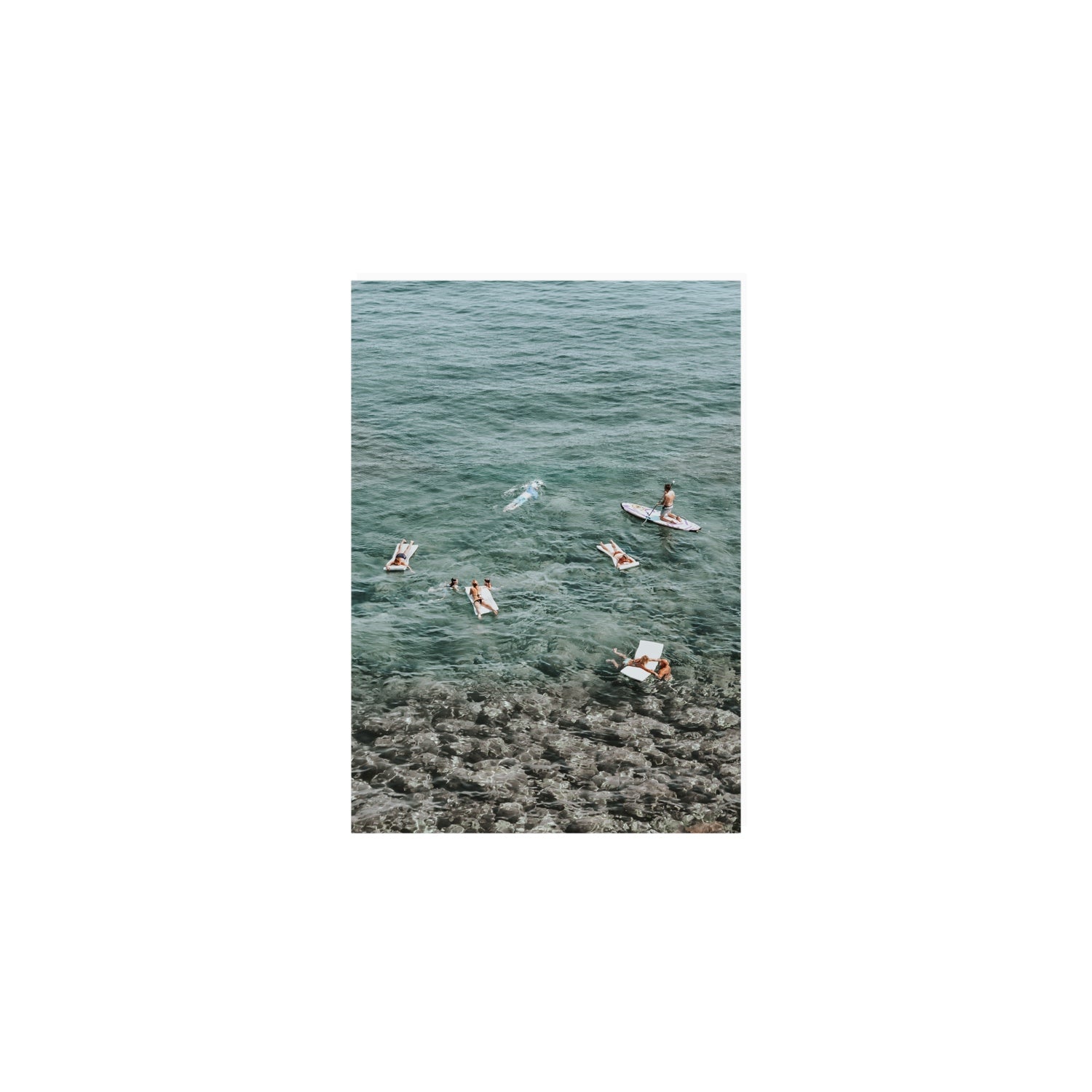 The Big Chill Tuscany coastal Italian wall art A5, 21 x 14.8 cm unframed fine art print