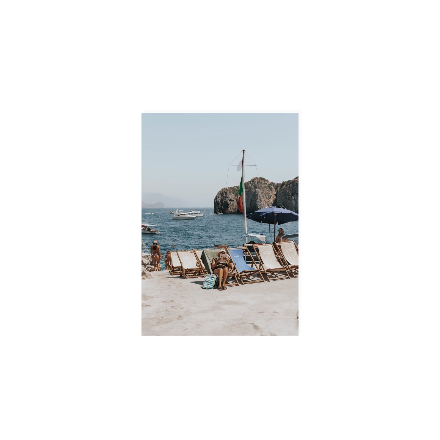 Vintage Sun Goddess fine art print, Capri, Italy, A5 · 21 x 14.8 cm, Unframed, Fine Art Print