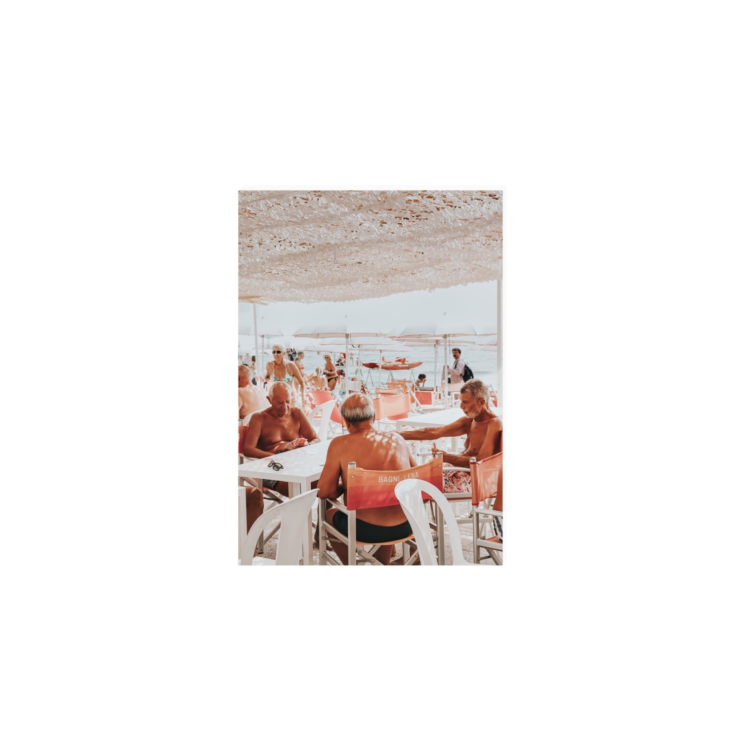 The Players fine art print, Alassio, Italy, A5 · 21 x 14.8 cm, Unframed, Fine Art Print