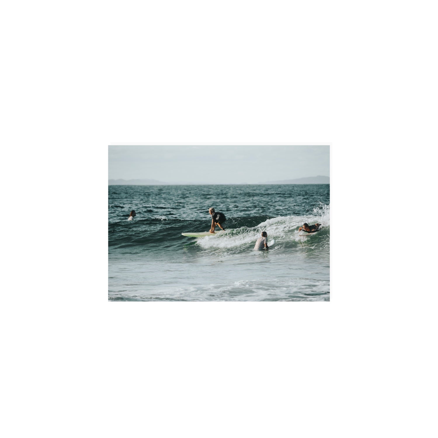 The Boys of Summer Byron Bay Surf coastal wall art A5, 21 x 14.8 cm unframed fine art print