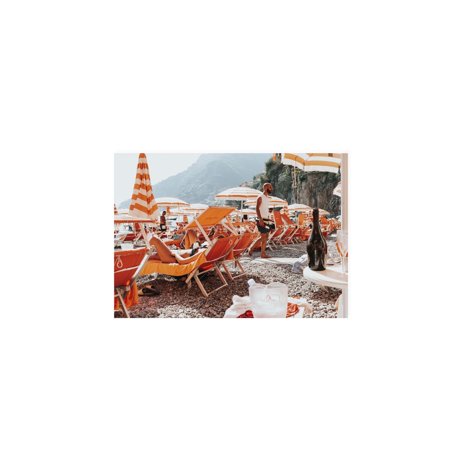 Zesty Shade Positano wall art A5, 21 x 14.8 cm unframed fine art print