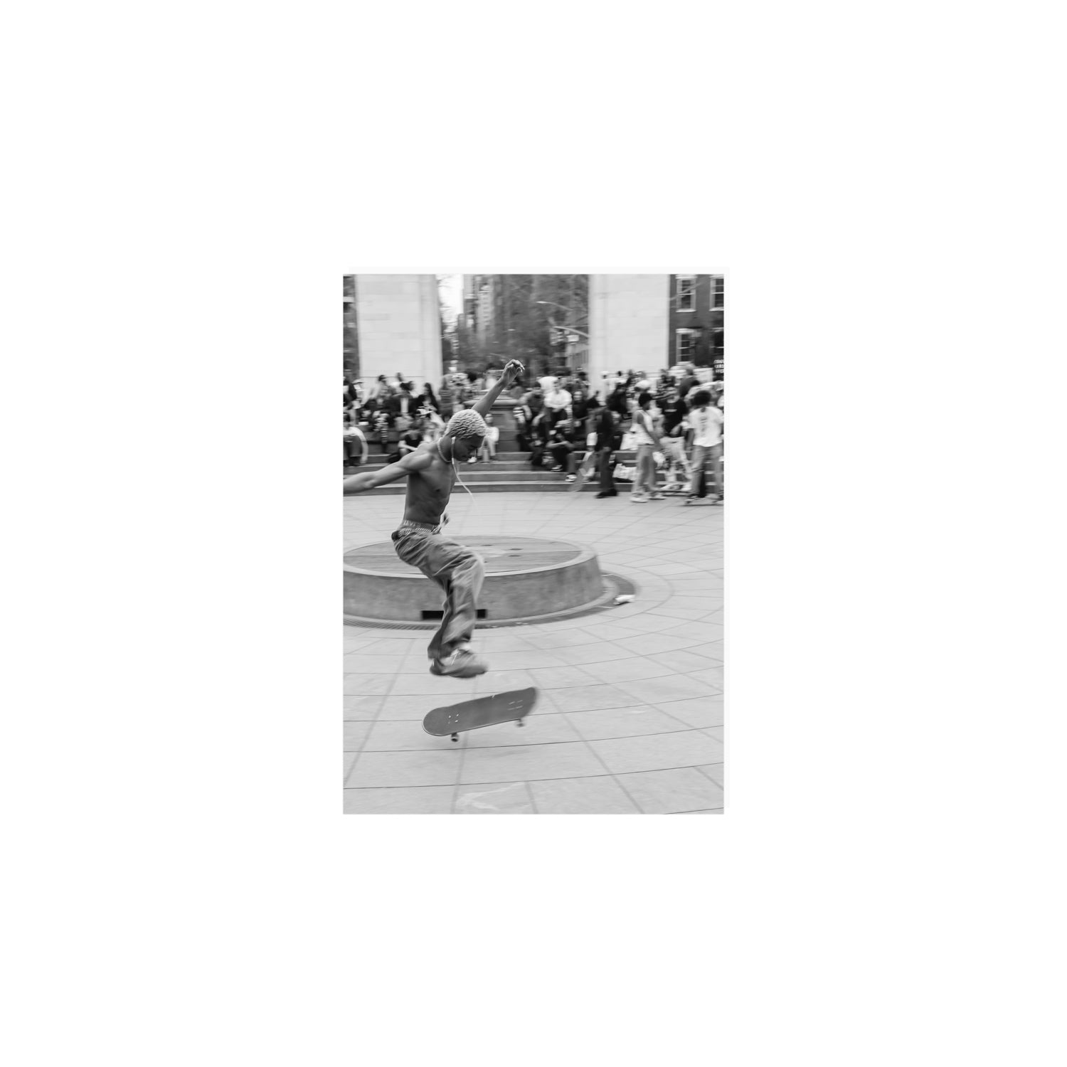 Airborne Rhythms New York NYC Black & White wall art A5, 21 x 14.8 cm unframed fine art print