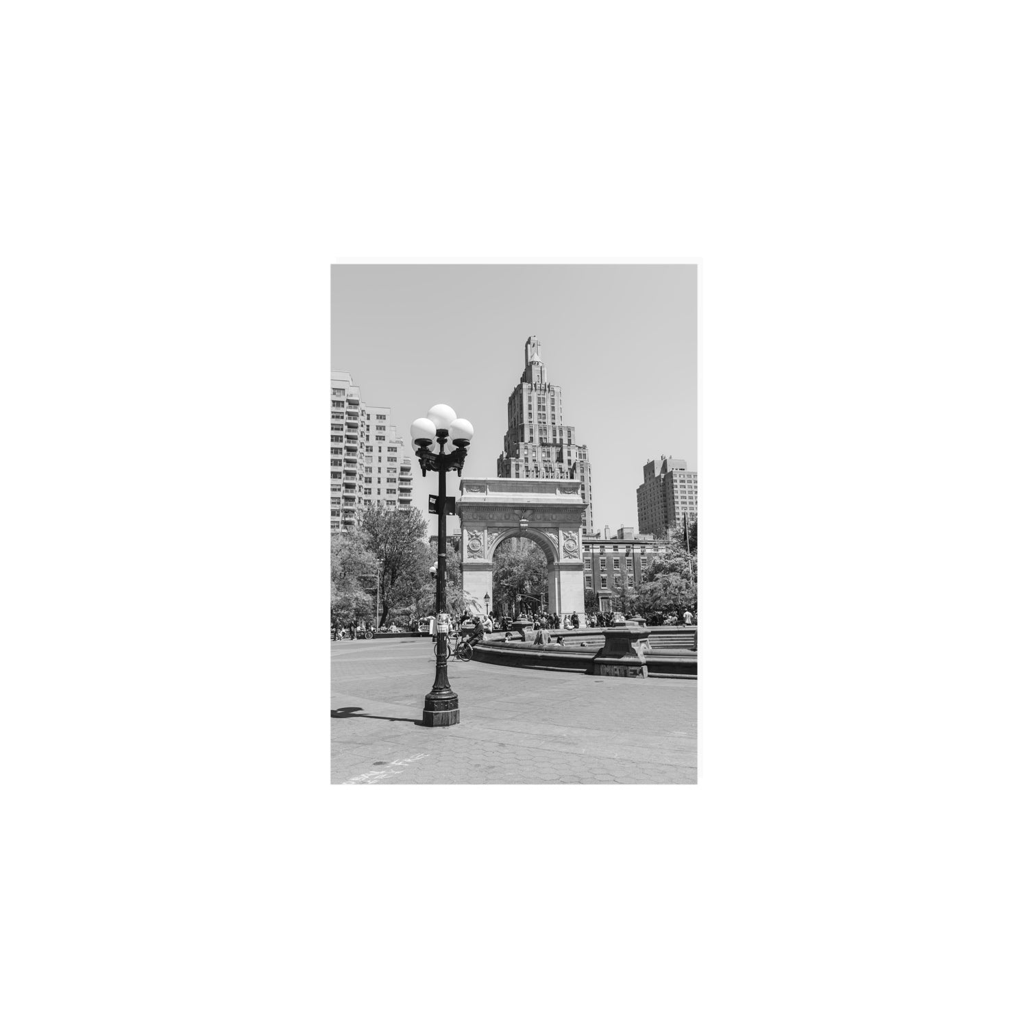 Pole Position New York NYC Black & White wall art A5, 21 x 14.8 cm unframed fine art print
