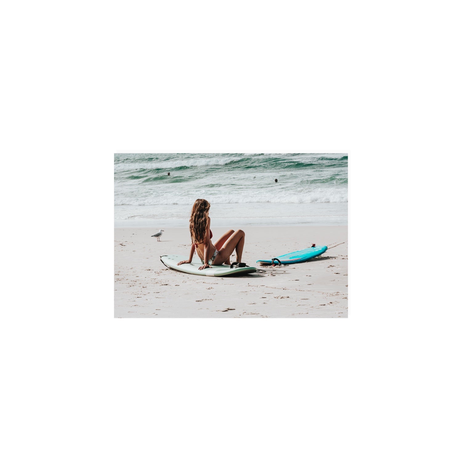 Ciao Bella Byron Bay Surf coastal wall art A5, 21 x 14.8 cm unframed fine art print