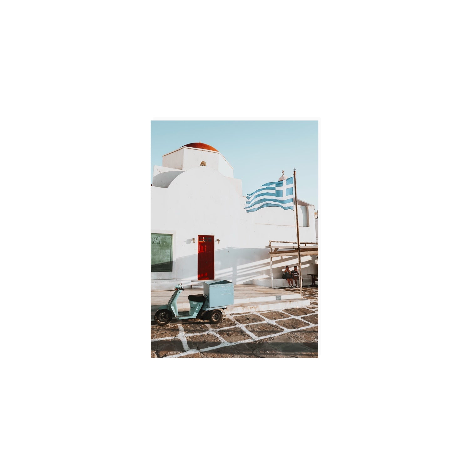 Mykonos Postcard fine art print, Mykonos, Greece, A5 · 21 x 14.8 cm, Unframed, Fine Art Print