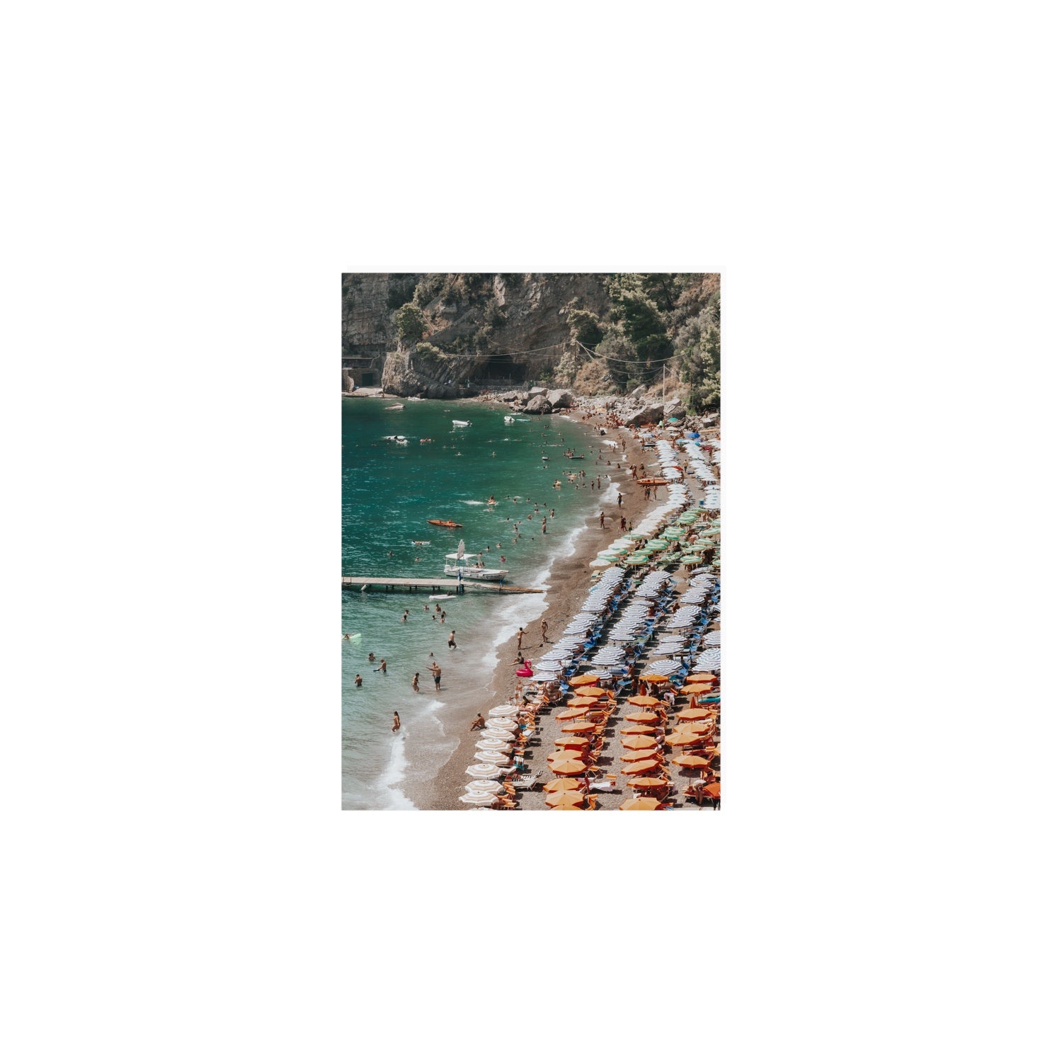 Ocean's Playground Positano decor wall art A5, 21 x 14.8 cm unframed fine art print