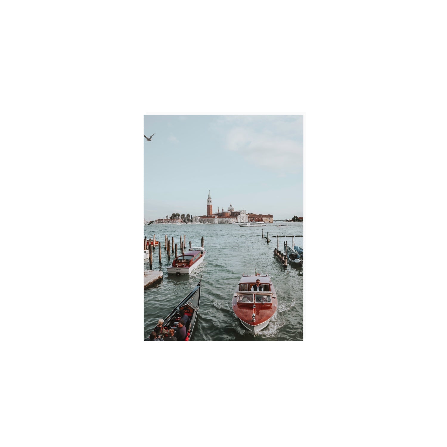 Galleggiante Venice Italian wall art A5, 21 x 14.8 cm unframed fine art print