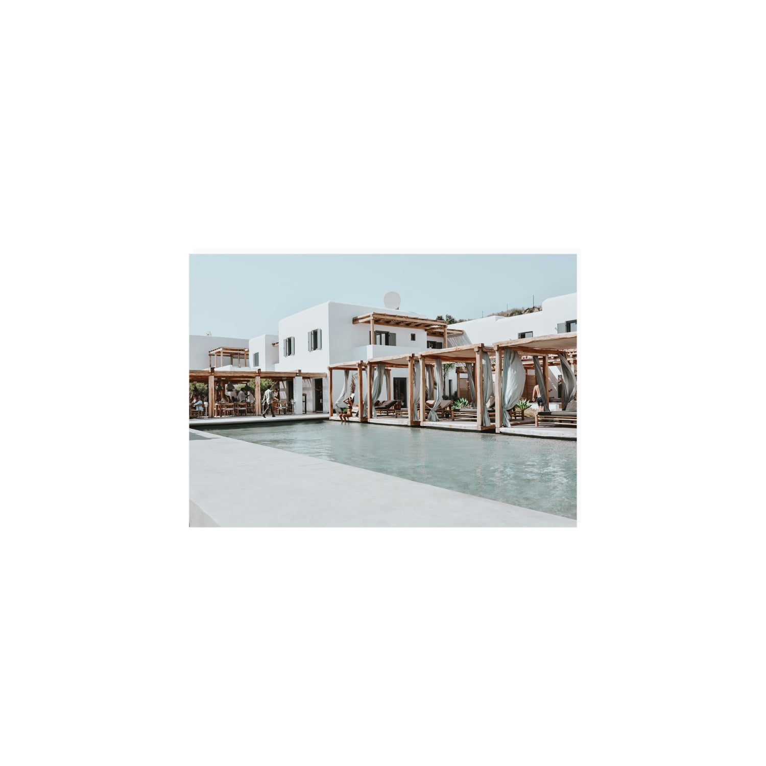 Polytelís Mykonos Greek island wall art A5, 21 x 14.8 cm unframed fine art print