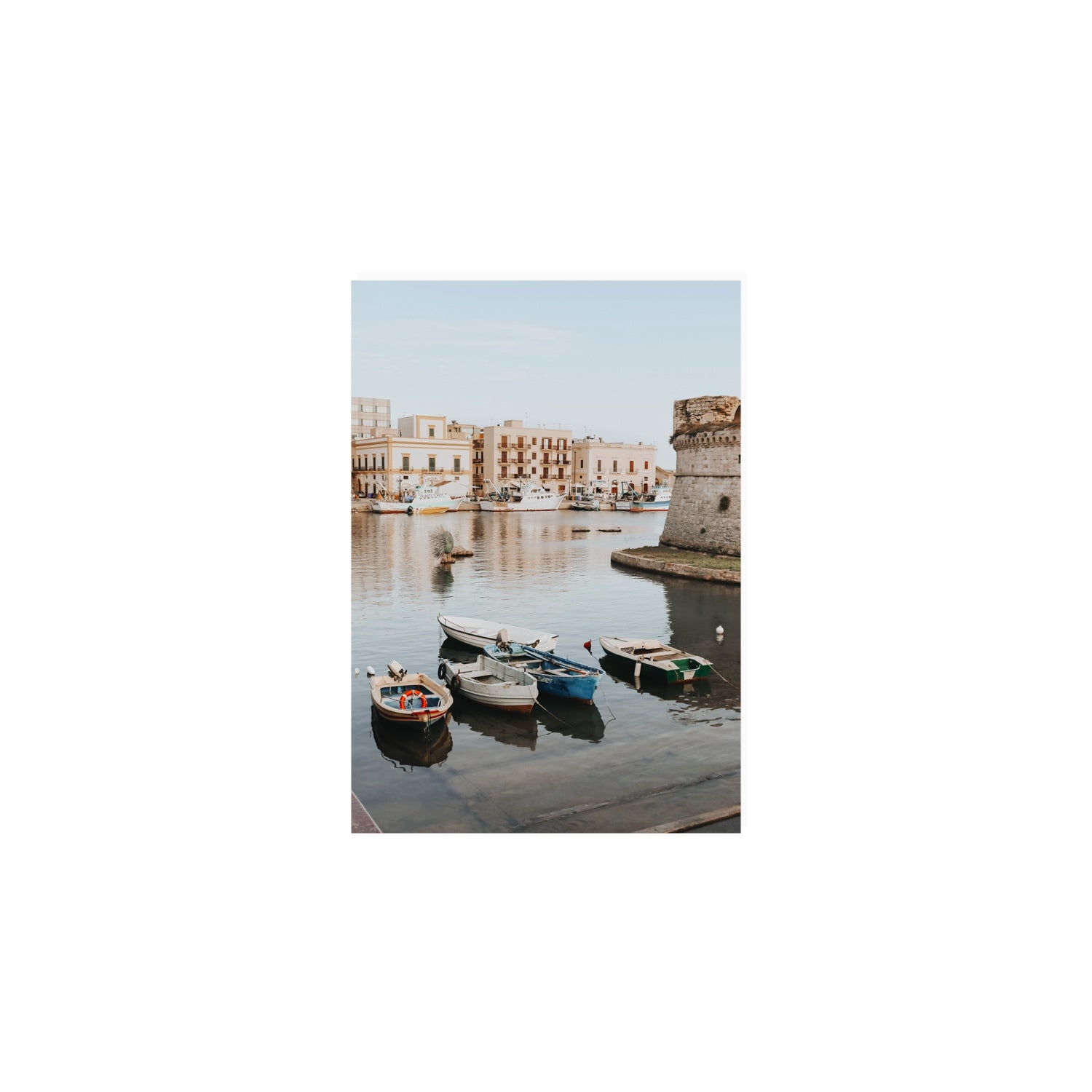 Fishing Legacy Puglia Gallipoli coastal decor wall art A5, 21 x 14.8 cm unframed fine art print