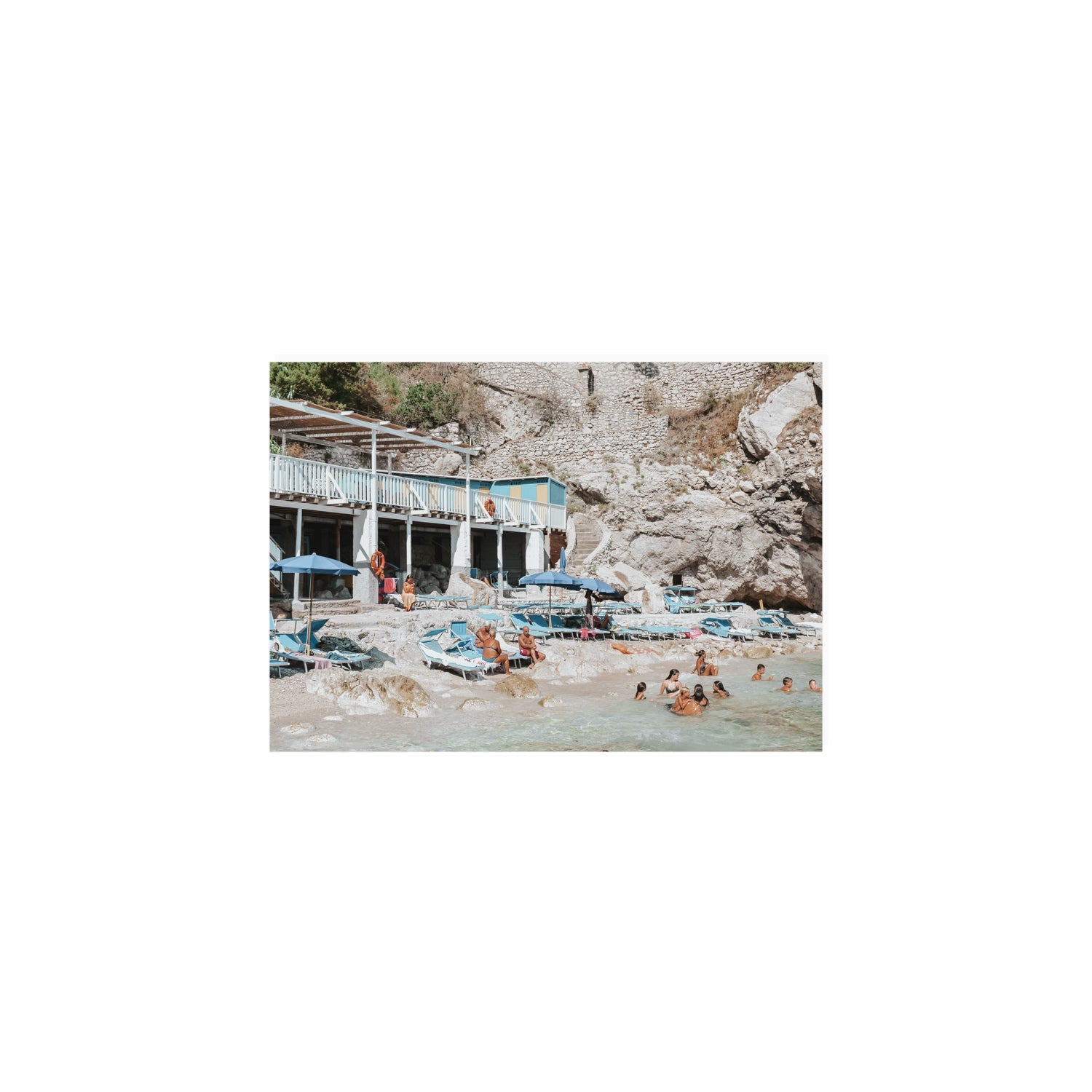 Beachside Bronze fine art print, Capri, Italy, A5 · 21 x 14.8 cm, Unframed, Fine Art Print