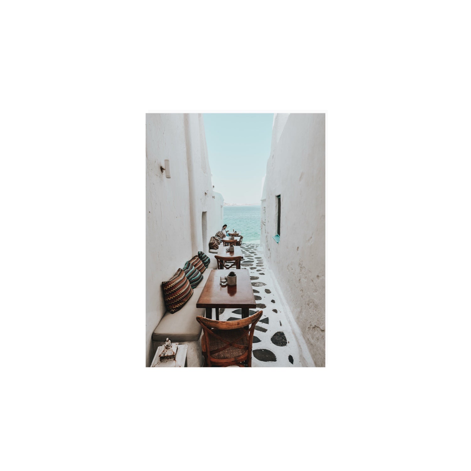 Trip Down Memory Lane fine art print, Mykonos, Greece, A4 · 29.7 x 21 cm, Unframed, Fine Art Print