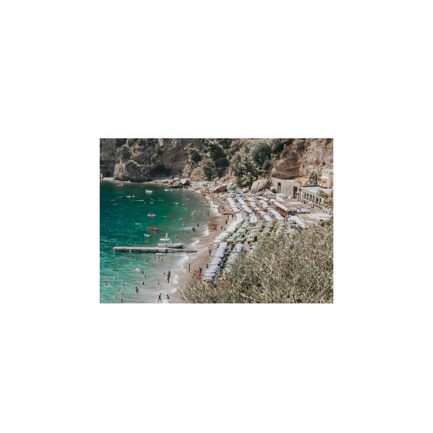 Fornillo Beach fine art print, Positano, Italy, A4 · 29.7 x 21 cm, Unframed, Fine Art Print