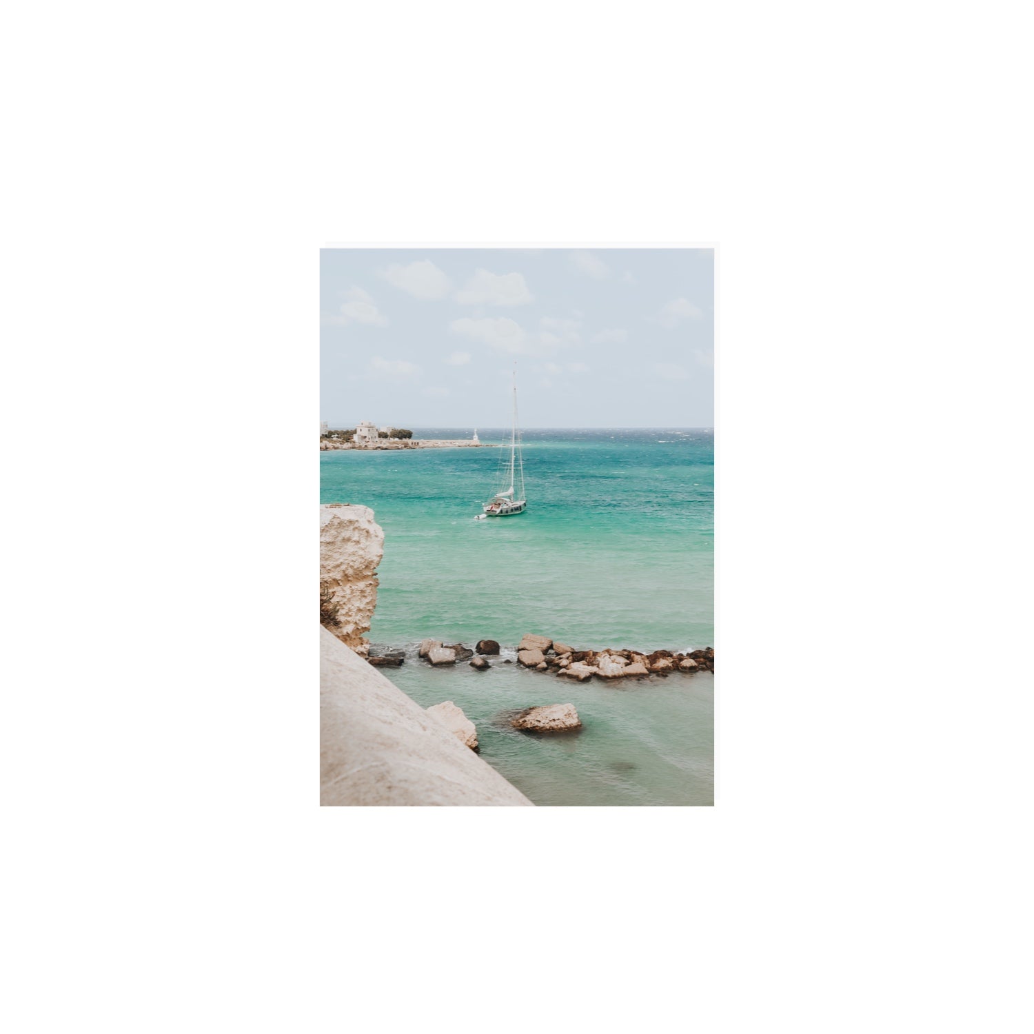 Seafarer's Dream Puglia Seafarer’s Dream coastal wall art A4, 29.7 x 21 cm unframed fine art print