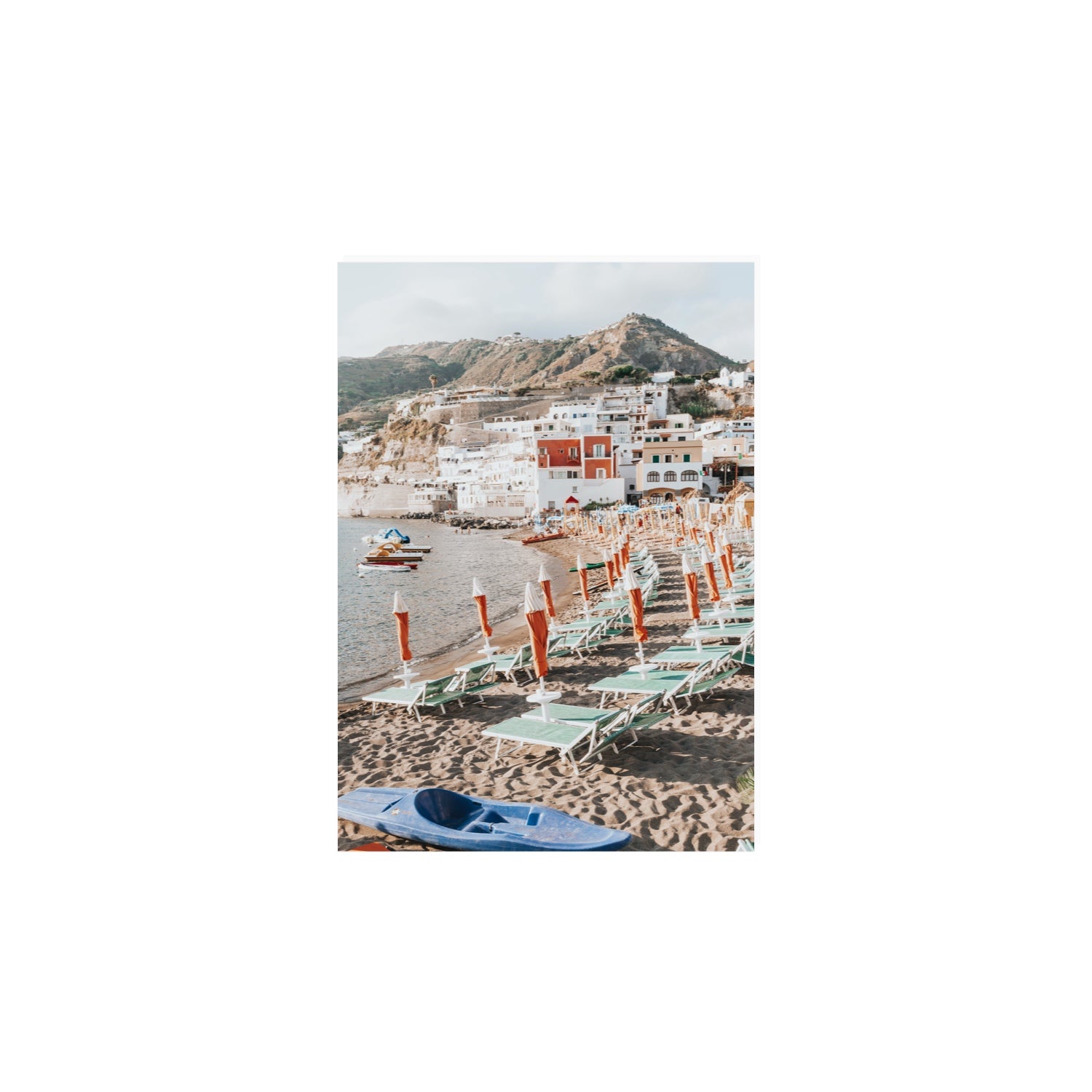 L'Isola del Paradiso Ischia Mediterranean wall art A4, 29.7 x 21 cm unframed fine art print