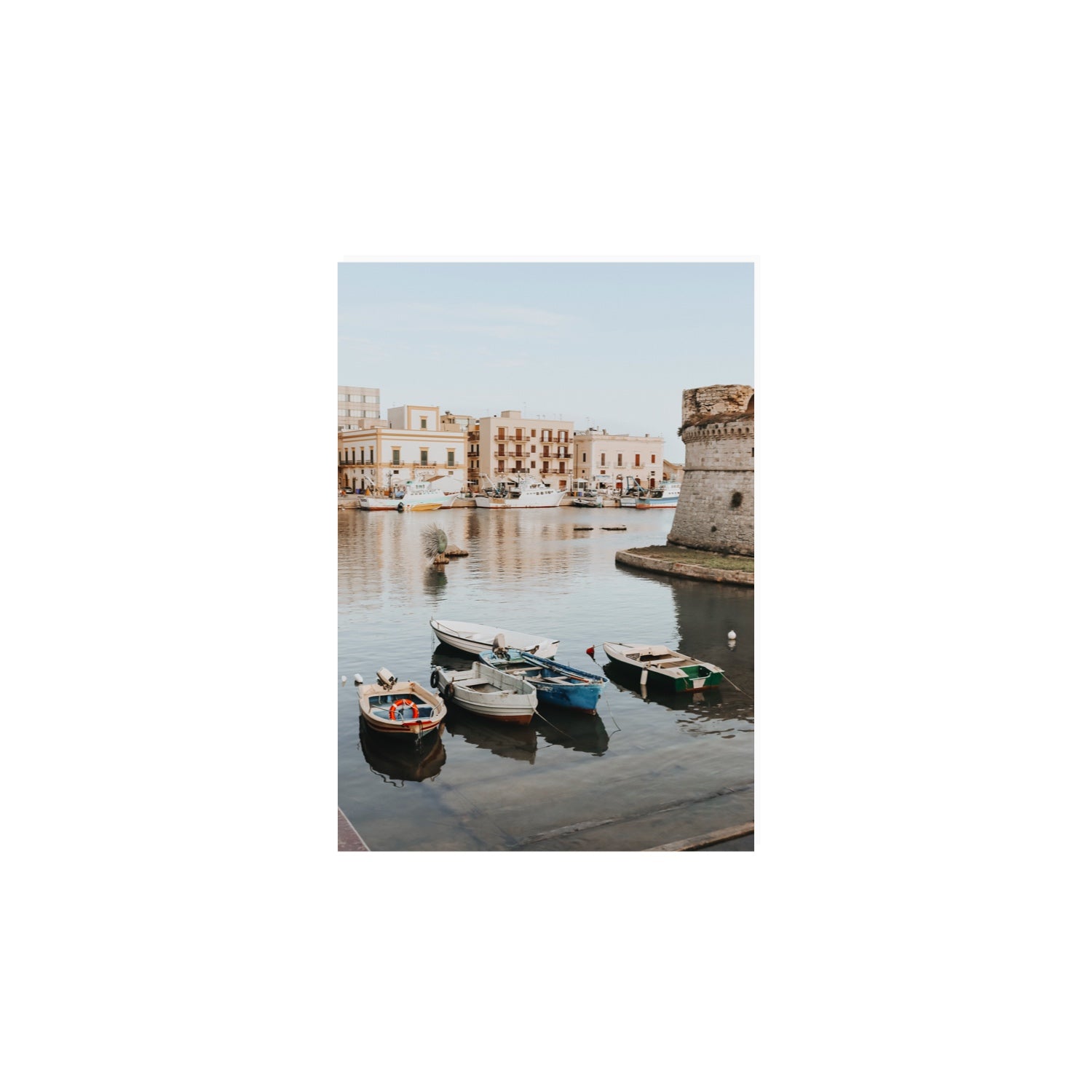 Fishing Legacy Puglia Gallipoli coastal decor wall art A4, 29.7 x 21 cm unframed fine art print