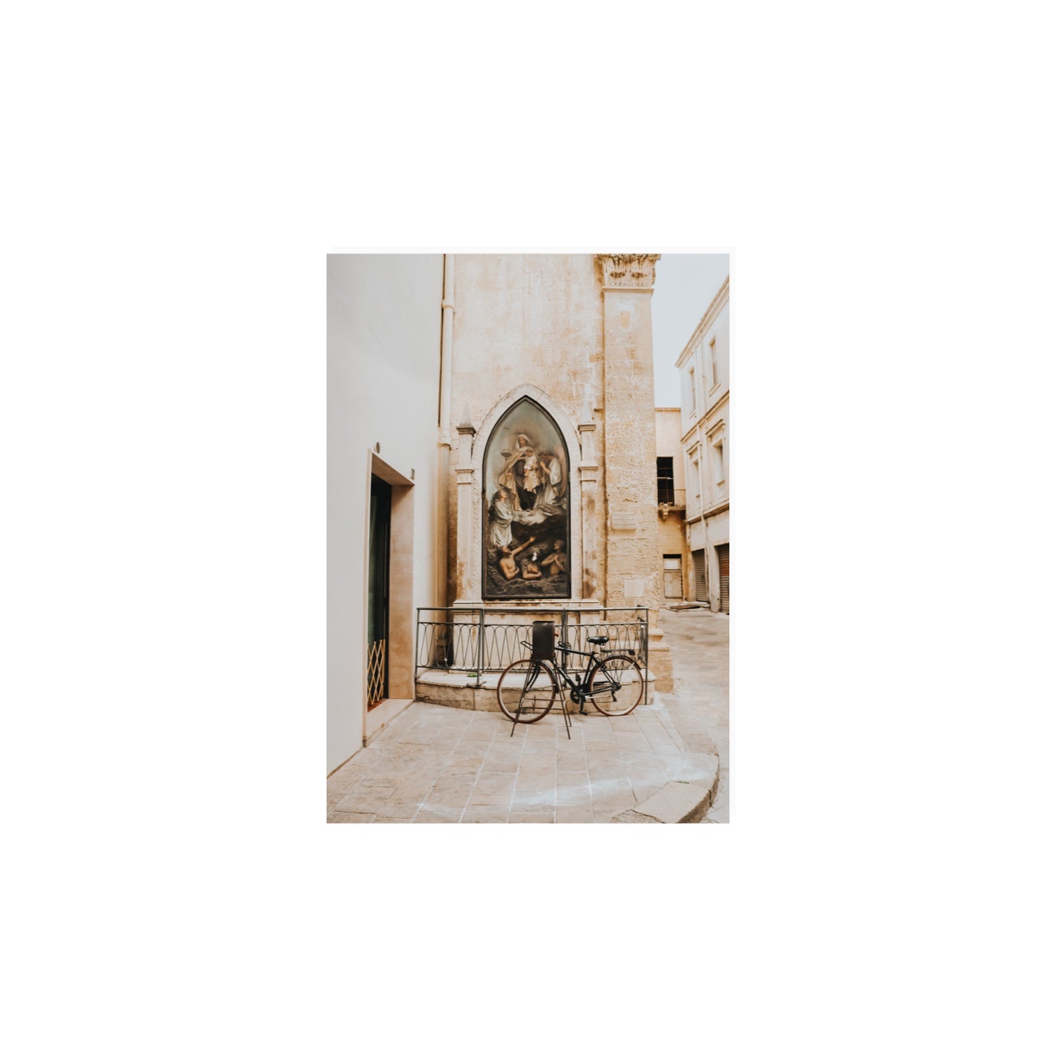 La Chiesa Puglia Otranto Italian wall art A4, 29.7 x 21 cm unframed fine art print