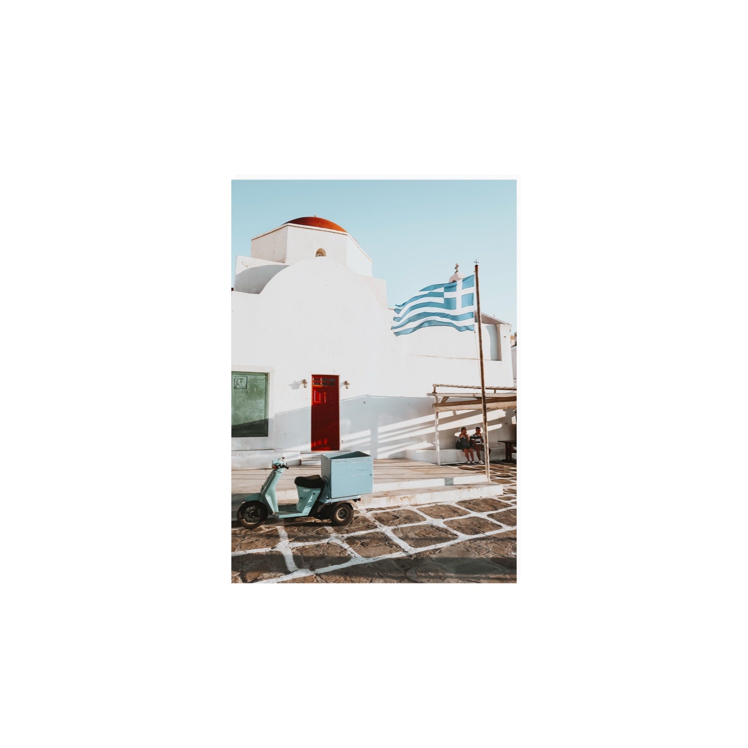 Mykonos Postcard fine art print, Mykonos, Greece, A4 · 29.7 x 21 cm, Unframed, Fine Art Print