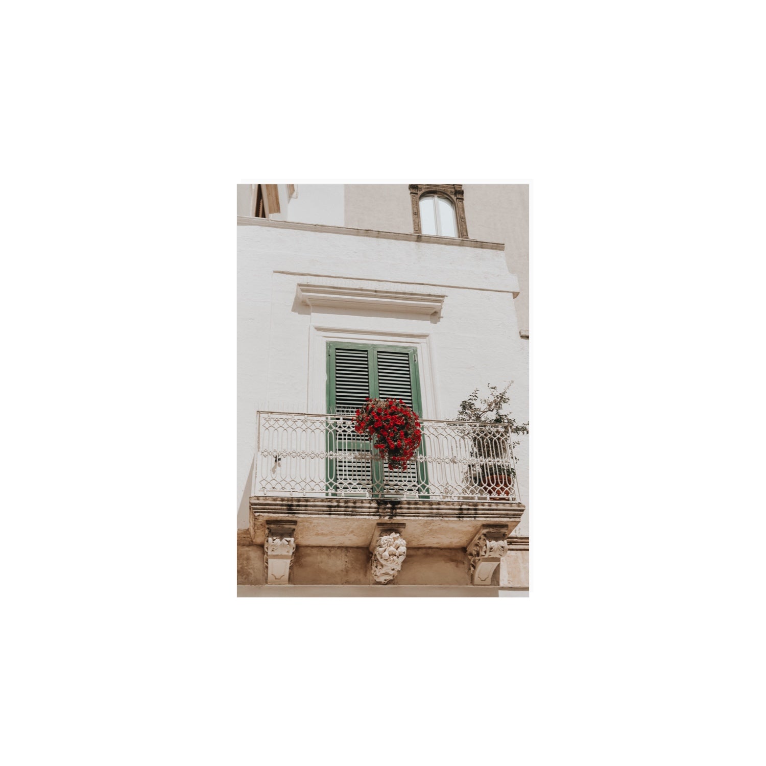 Balcone Estivo Puglia Italian wall art A4, 29.7 x 21 cm unframed fine art print