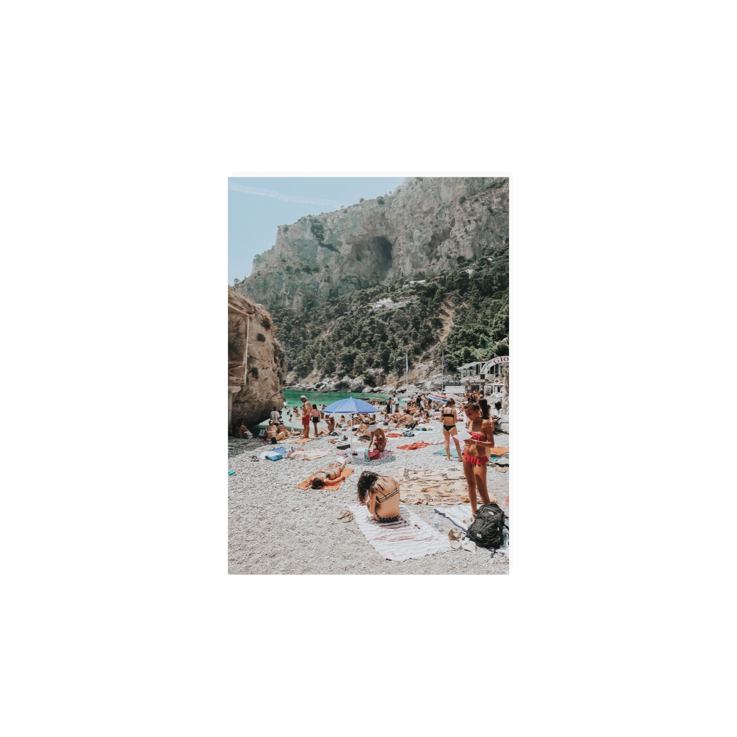 Marina Piccola Capri Mediterranean wall art A4, 29.7 x 21 cm unframed fine art print