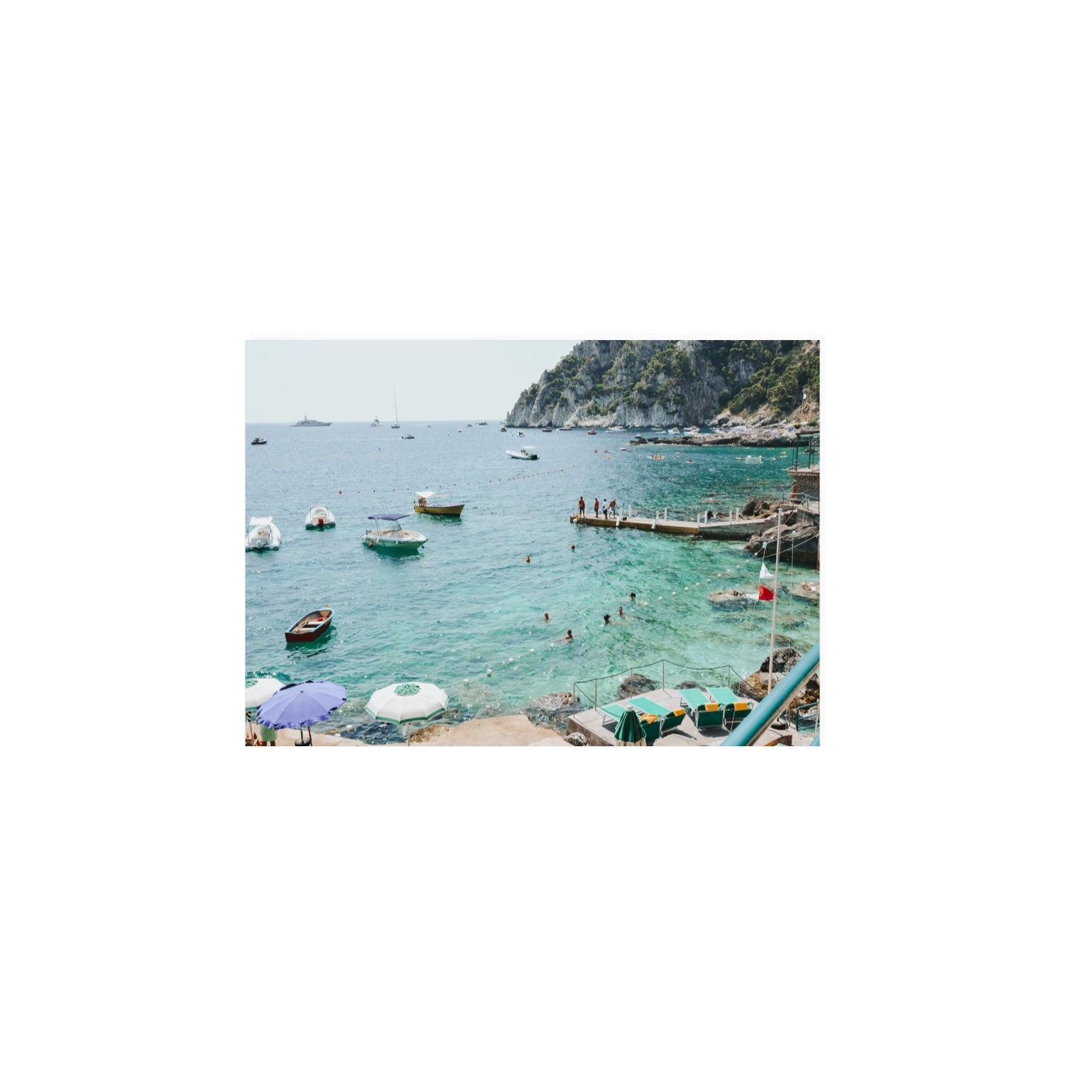 Delizia Pomeridiana Capri coastal wall art A4, 29.7 x 21 cm unframed fine art print