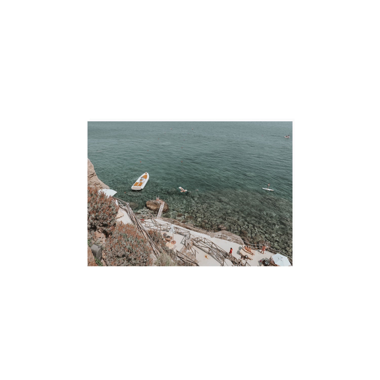 The Lagoon Tuscany coastal Italian wall art A4, 29.7 x 21 cm unframed fine art print