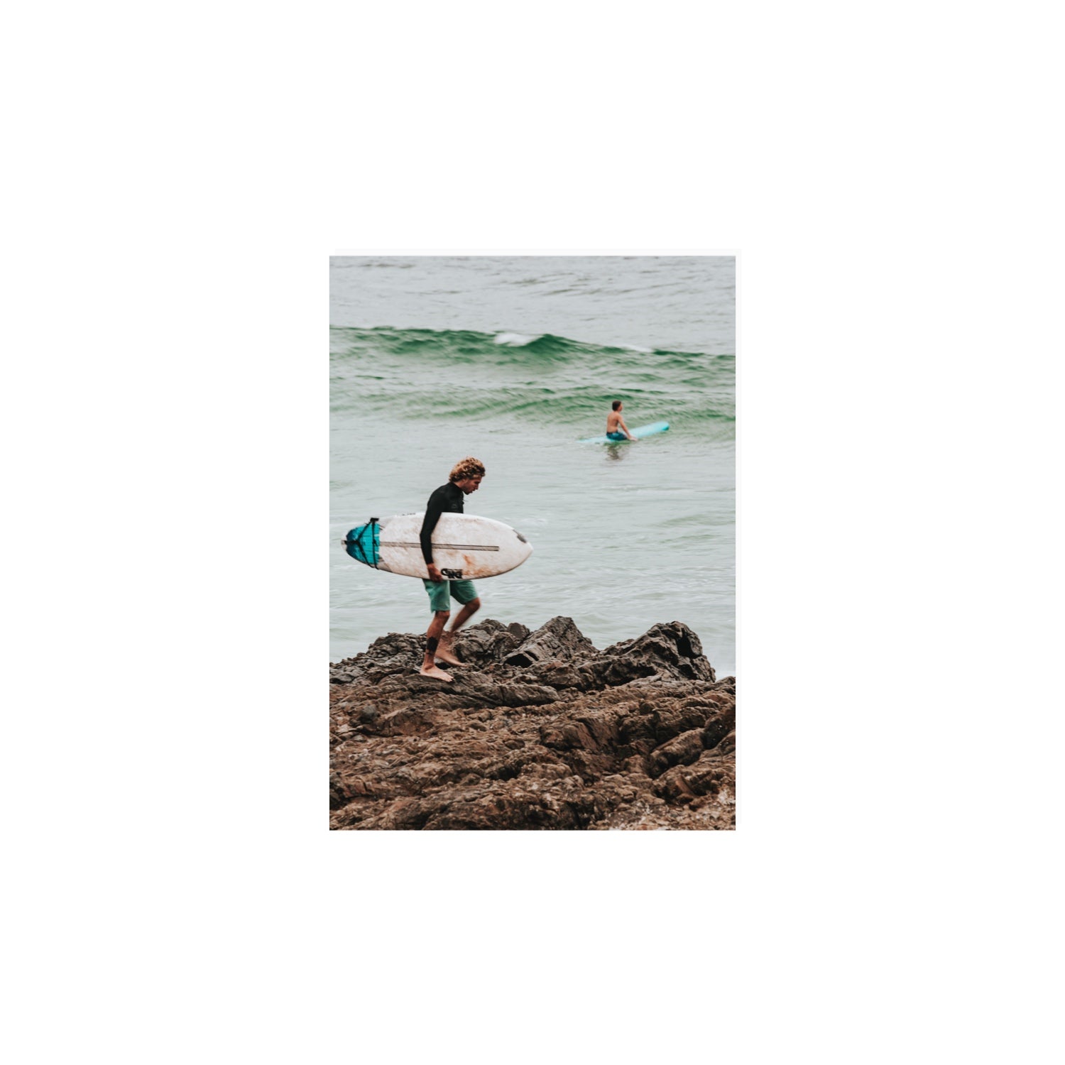 Not All Who Wander Are Lost Byron Bay Surf wall art A4, 29.7 x 21 cm unframed fine art print