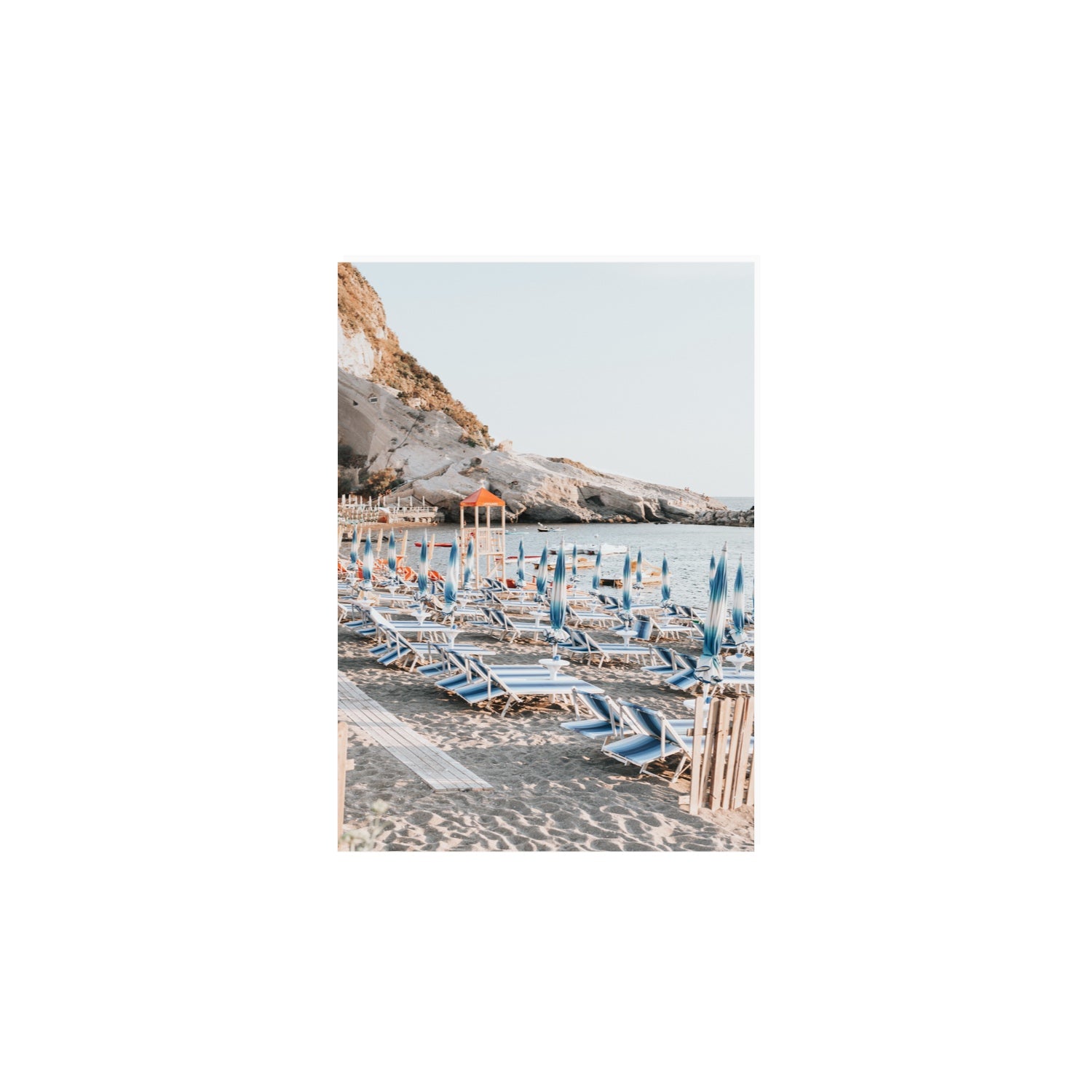 The Golden Hour Ischia Italian coastal wall art A4, 29.7 x 21 cm unframed fine art print