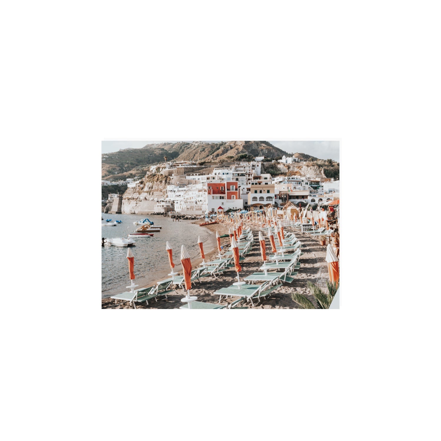 Sole Estivo Ischia Italian coastal wall art A4, 29.7 x 21 cm unframed fine art print