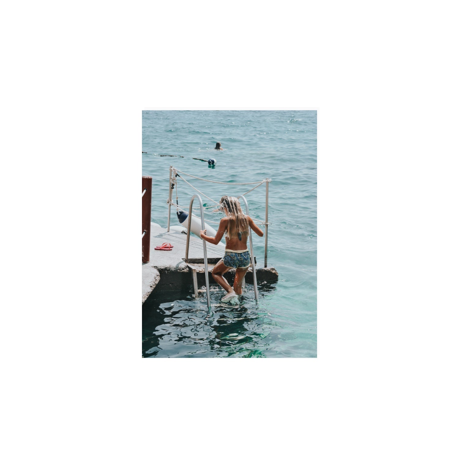 Little Mermaid Capri Mediterranean wall art A4, 29.7 x 21 cm unframed fine art print