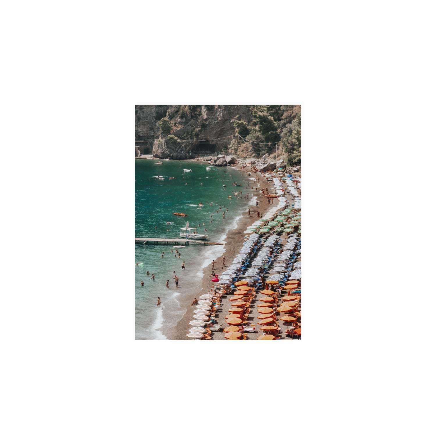 Ocean's Playground Positano decor wall art A4, 29.7 x 21 cm unframed fine art print