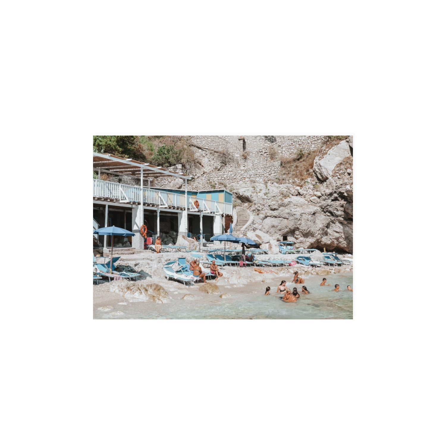 Beachside Bronze fine art print, Capri, Italy, A3 · 42 x 29.7 cm, Unframed, Fine Art Print
