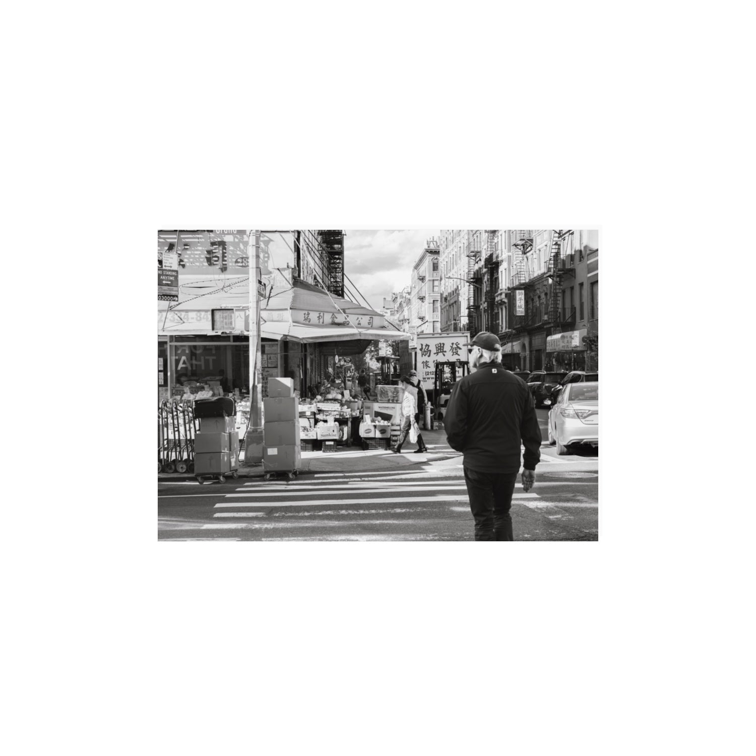 Chinatown New York NYC Street wall art A3, 42 x 29.7 cm unframed fine art print